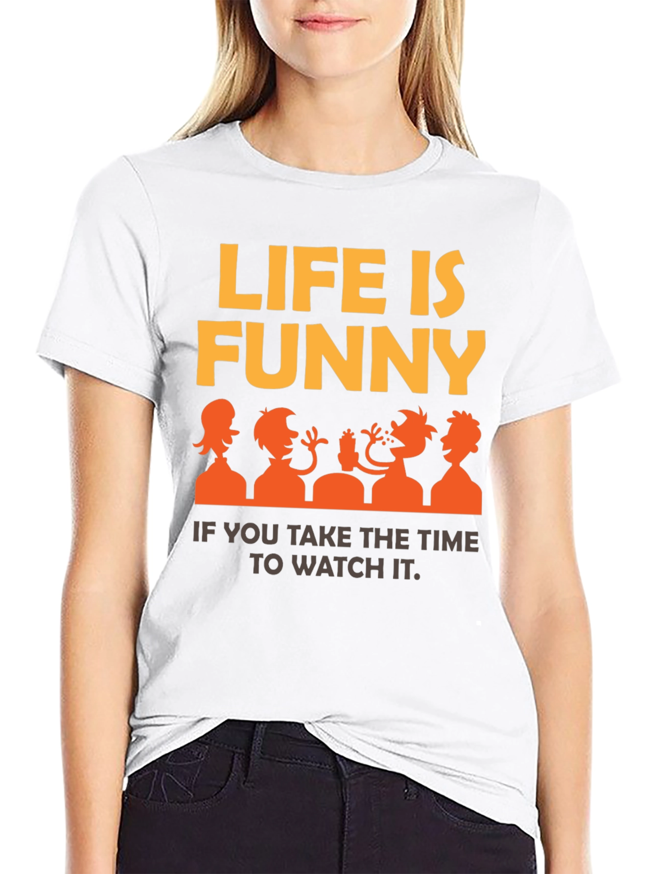 Funny Life Graphic Tee | Mens Black T-Shirt