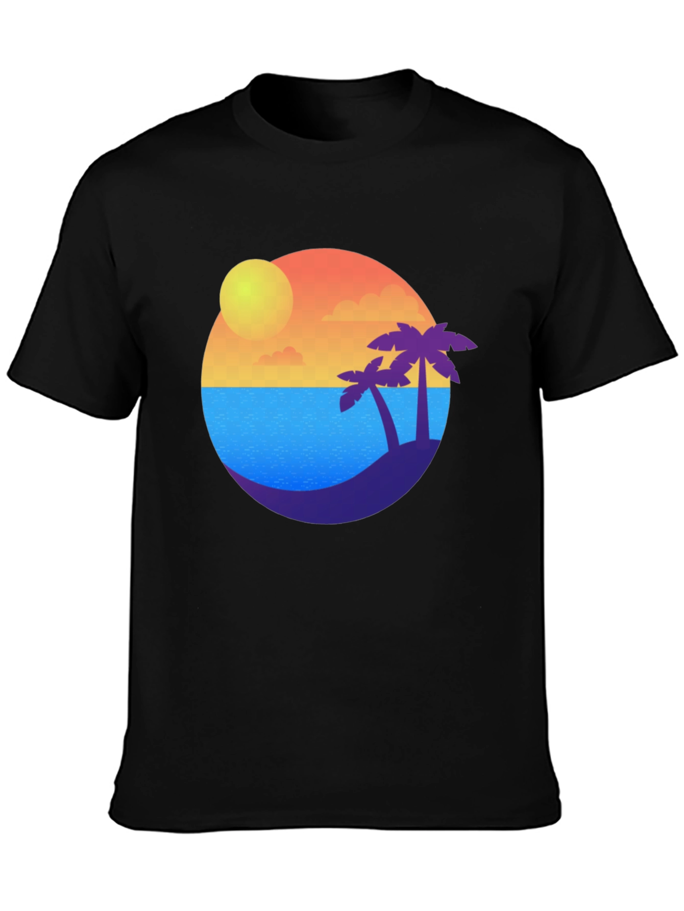 Tropical Island Sunset T-Shirt