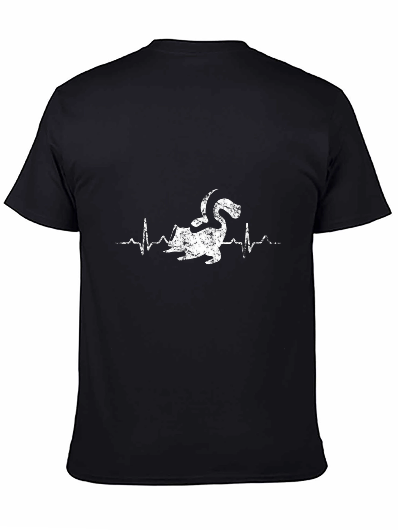 Funny Anteater Heartbeat T-Shirt - Black