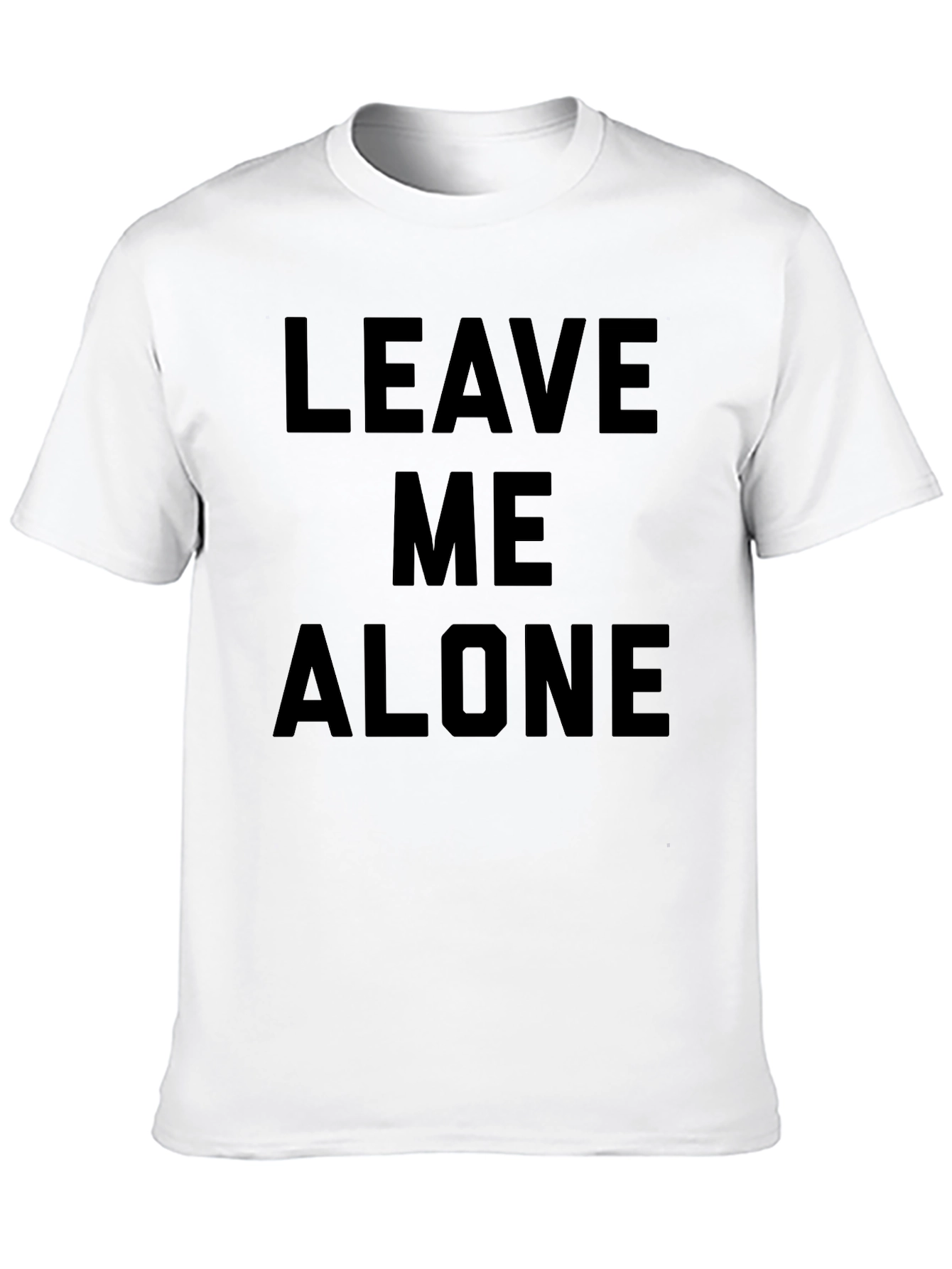 Leave Me Alone Black Graphic Tee