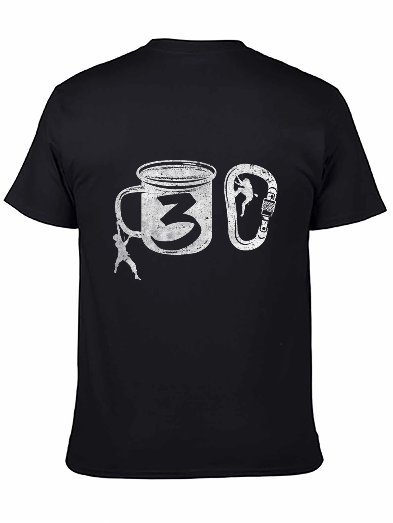 Climbing Coffee Mug T-Shirt -  Climber Graphic Tee