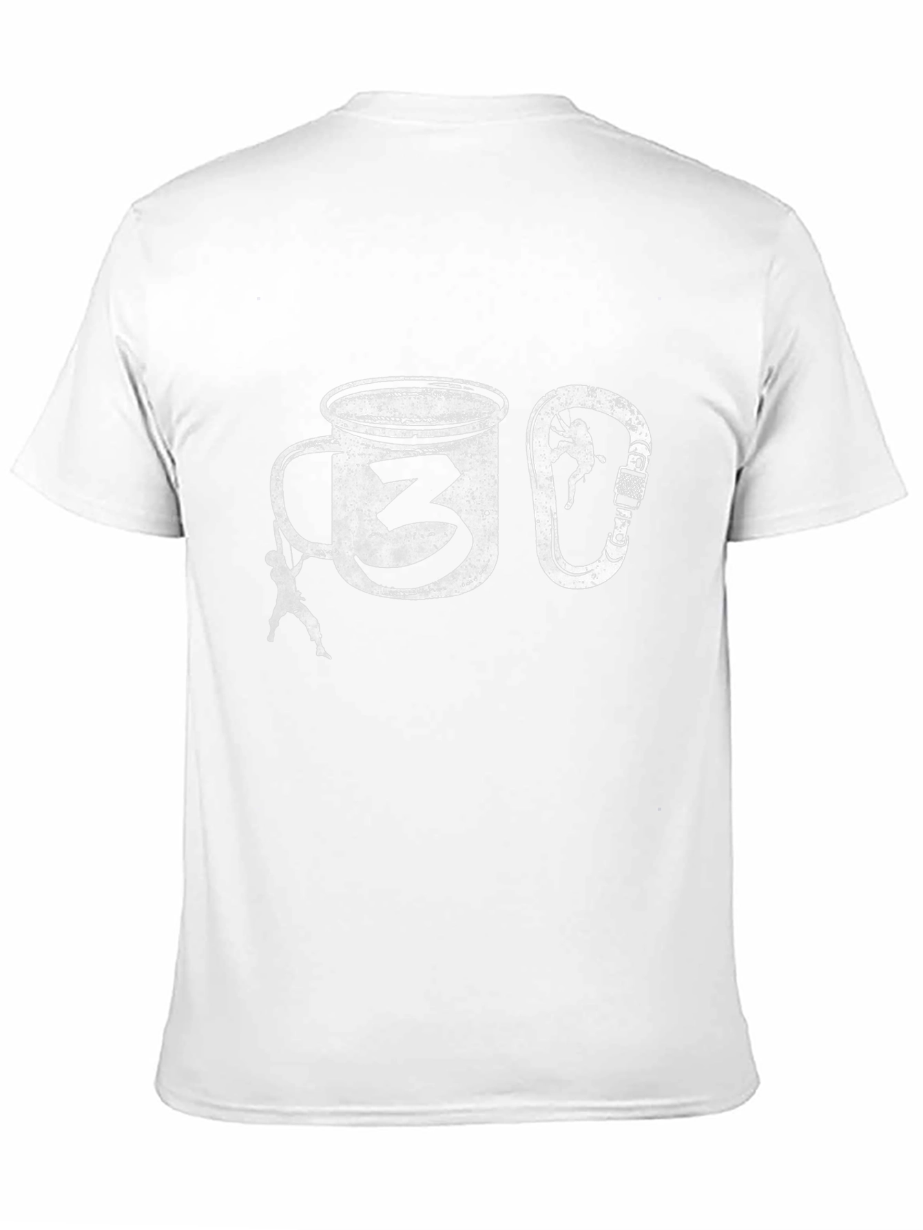 Climbing Coffee Mug T-Shirt -  Climber Graphic Tee