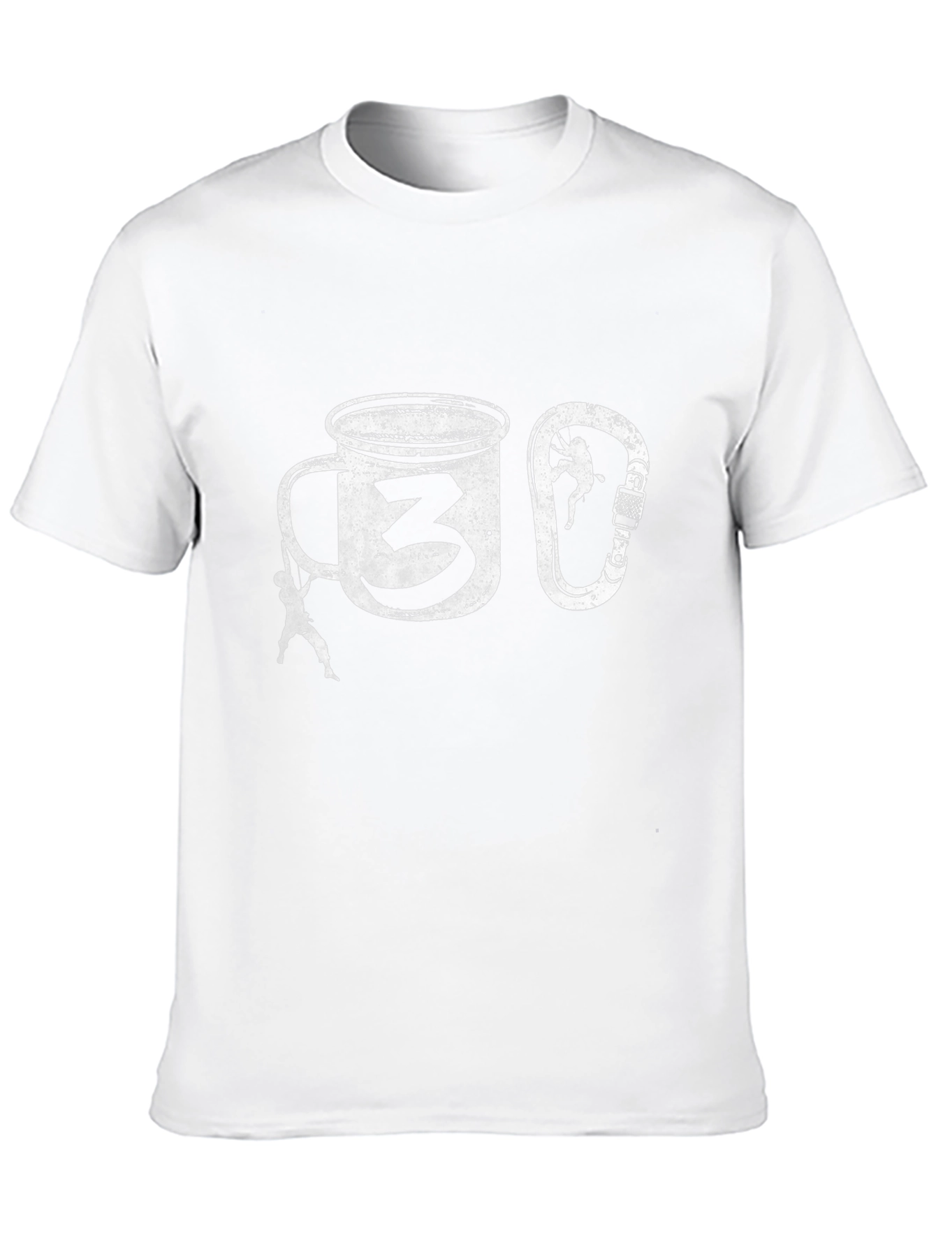 Climbing Coffee Mug T-Shirt -  Climber Graphic Tee