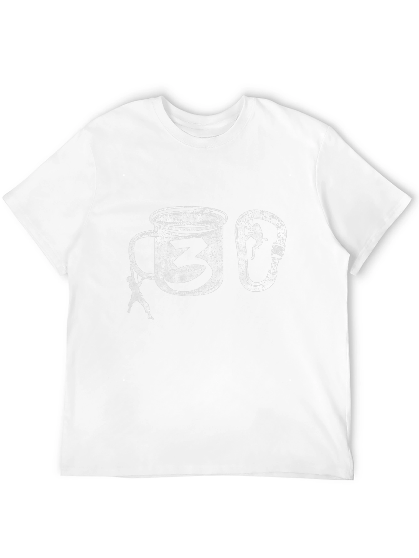 Climbing Coffee Mug T-Shirt -  Climber Graphic Tee
