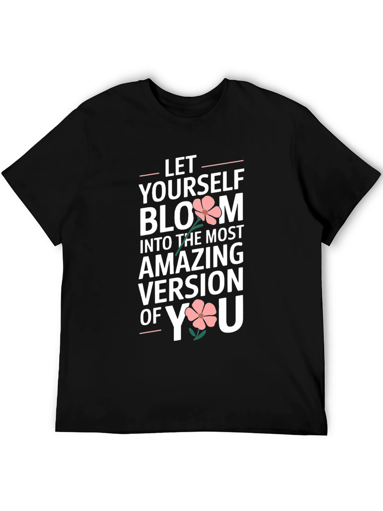 Bloom Yourself T-Shirt Black Unisex Fit
