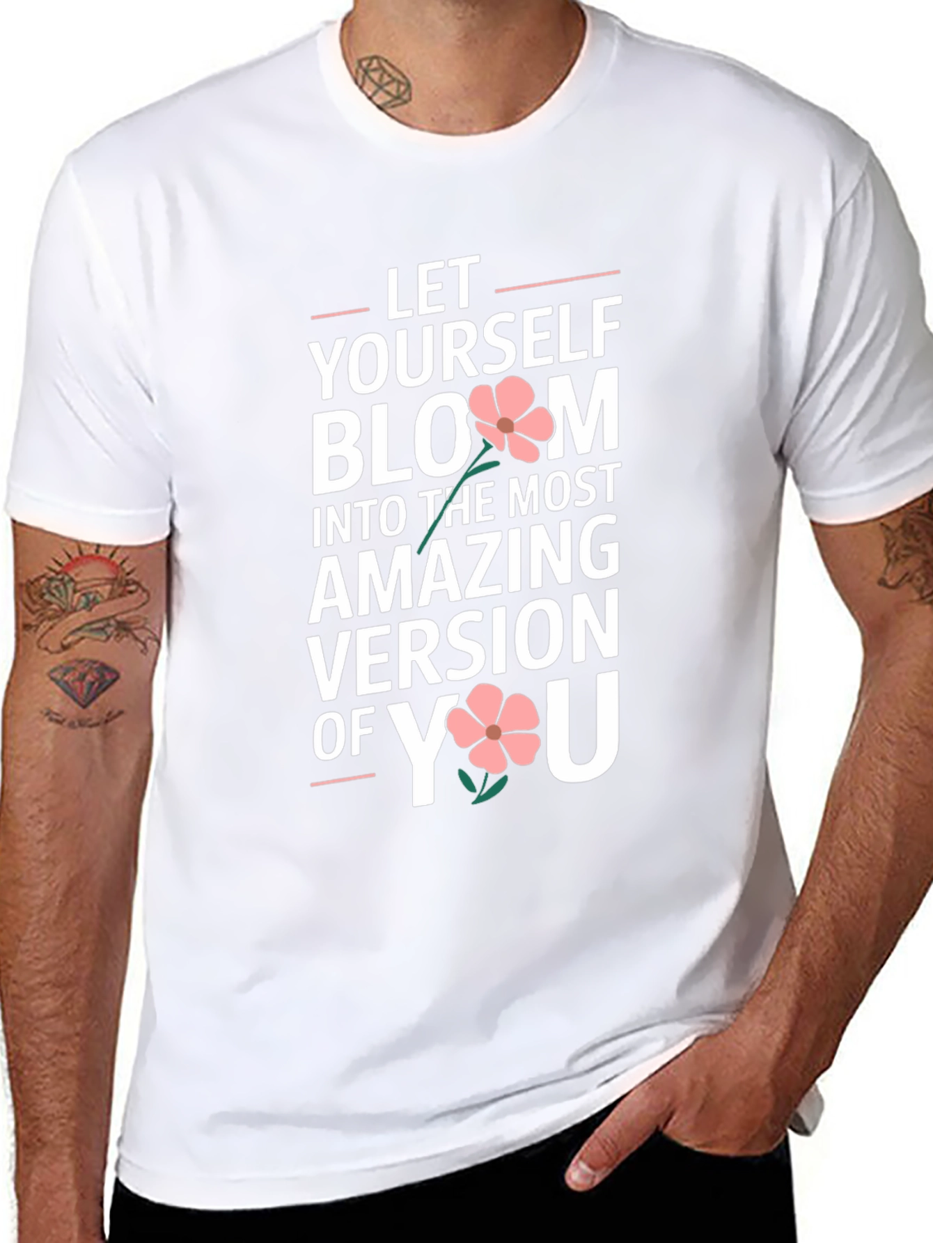 Bloom Yourself T-Shirt Black Unisex Fit