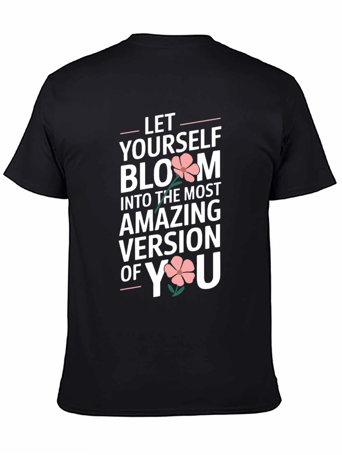 Bloom Yourself T-Shirt Black Unisex Fit