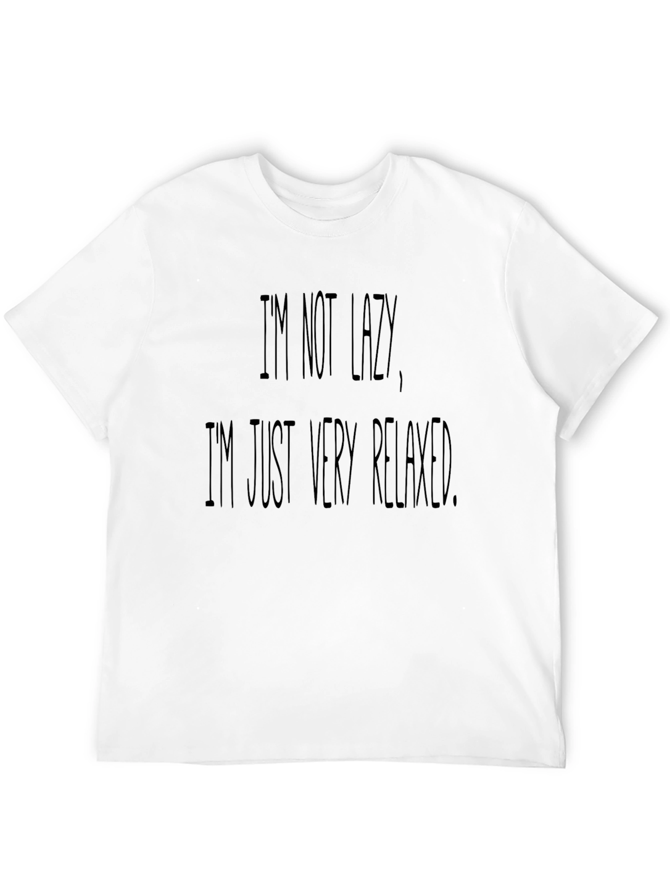 Relaxed Statement Tee - Black Casual T-Shirt