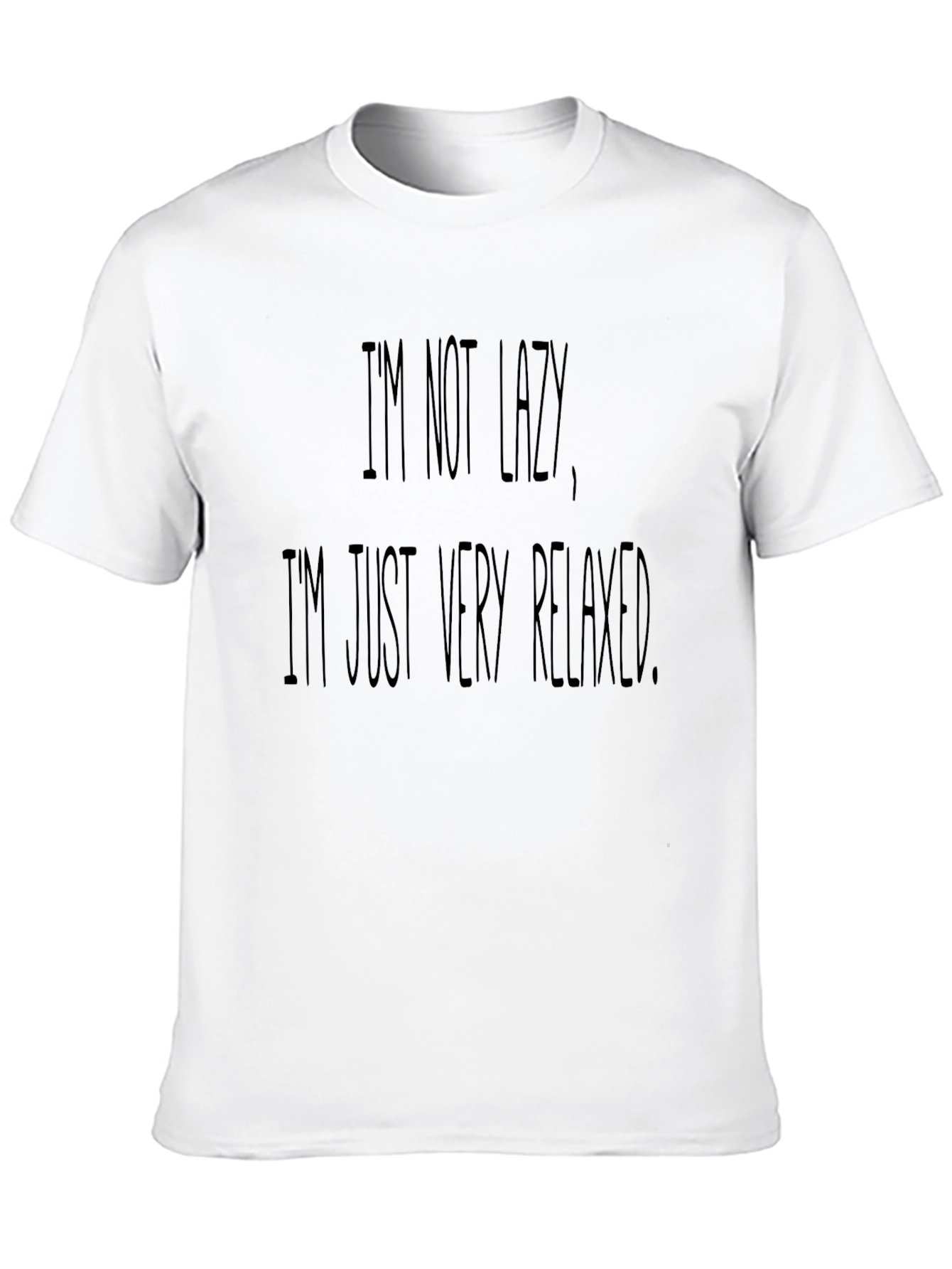Relaxed Statement Tee - Black Casual T-Shirt