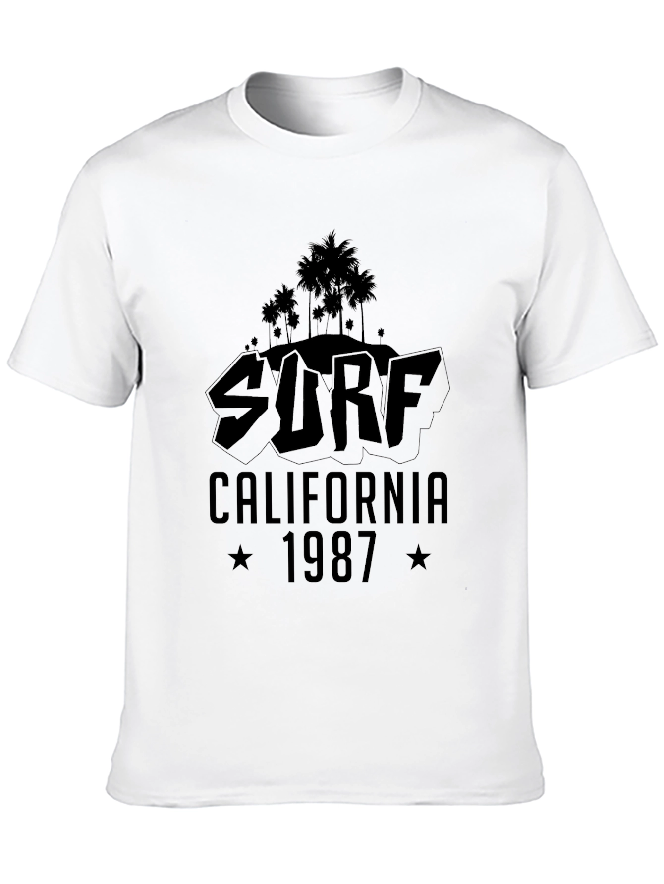 Surf California 1987 Black T-Shirt