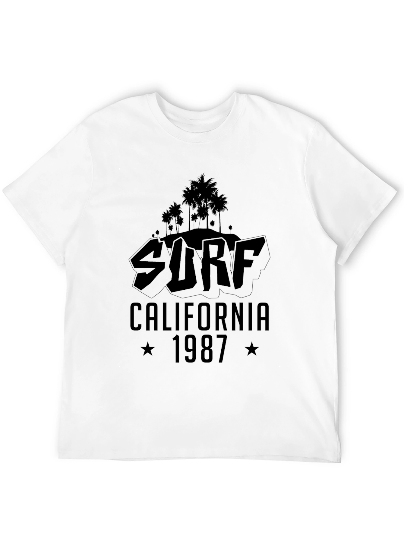 Surf California 1987 Black T-Shirt