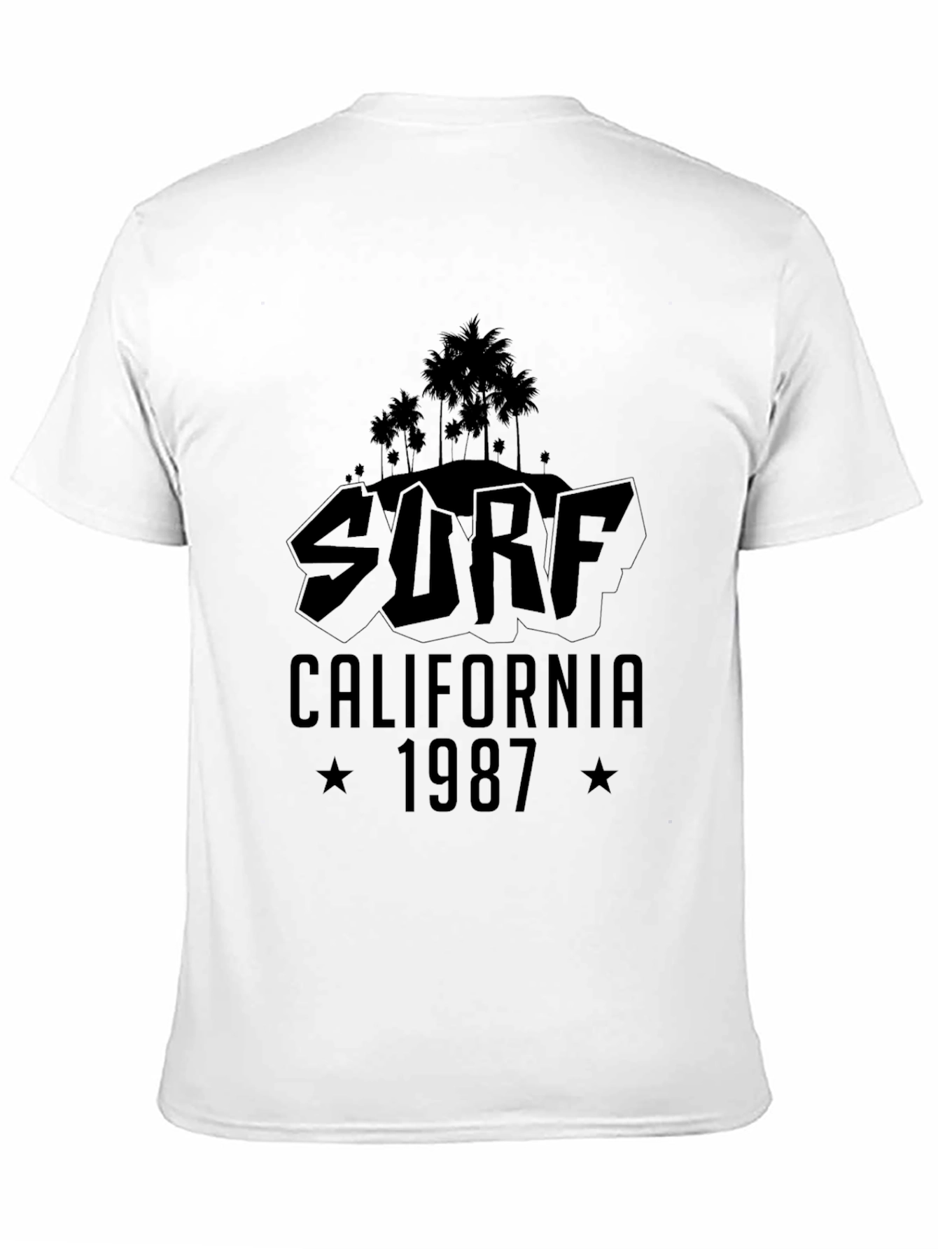 Surf California 1987 Black T-Shirt