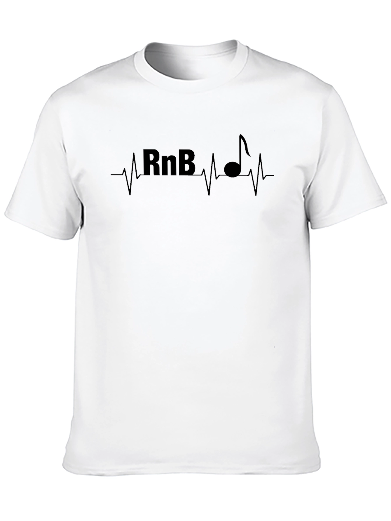 RnB Music Lover Heartbeat Graphic T-Shirt