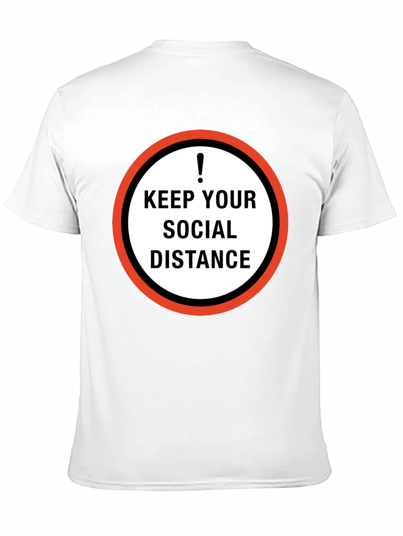 Keep Your Social Distance Graphic Tee - Black