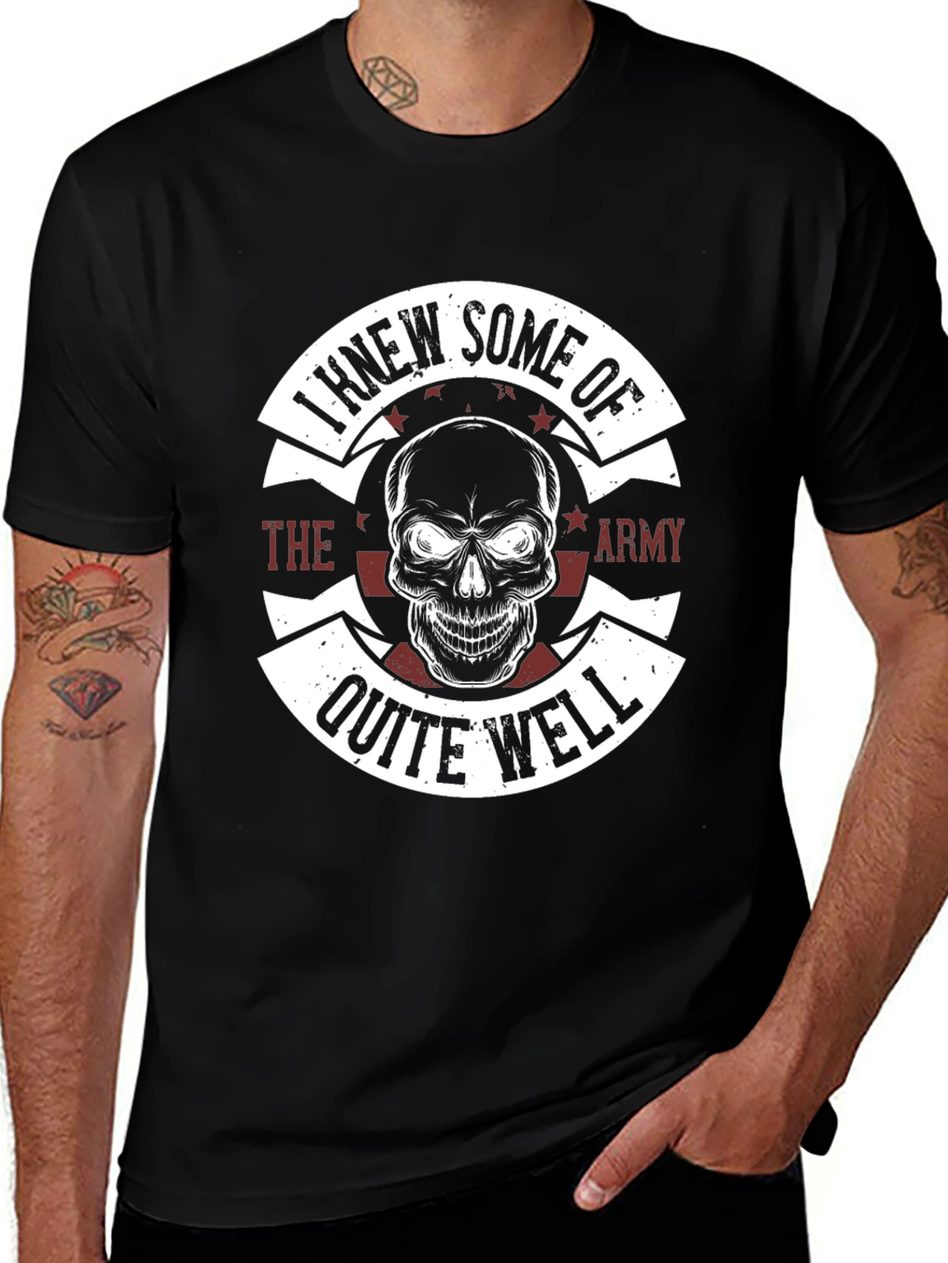 I Knew Some of the Army Mens Graphic T-Shirt
