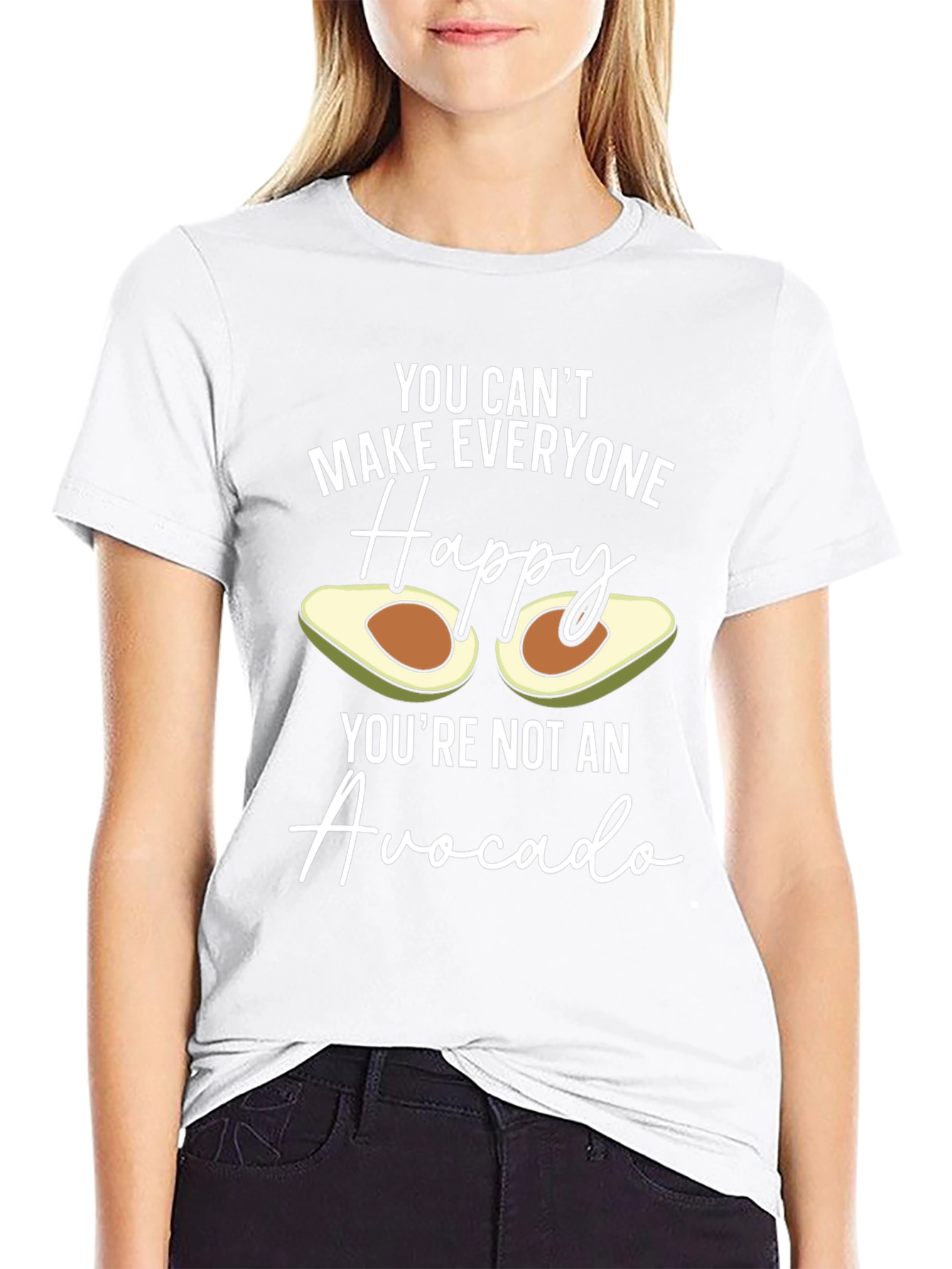 Avocado Happy T-Shirt - Funny Unisex Tee