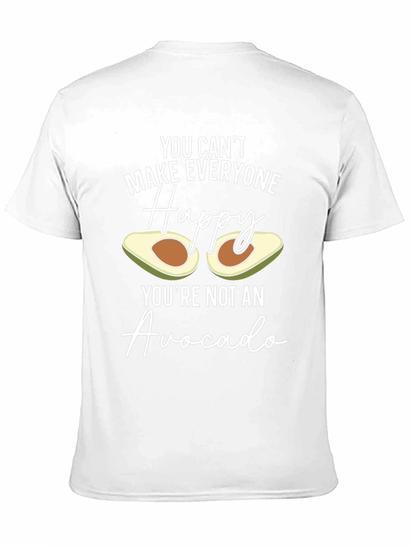 Avocado Happy T-Shirt - Funny Unisex Tee