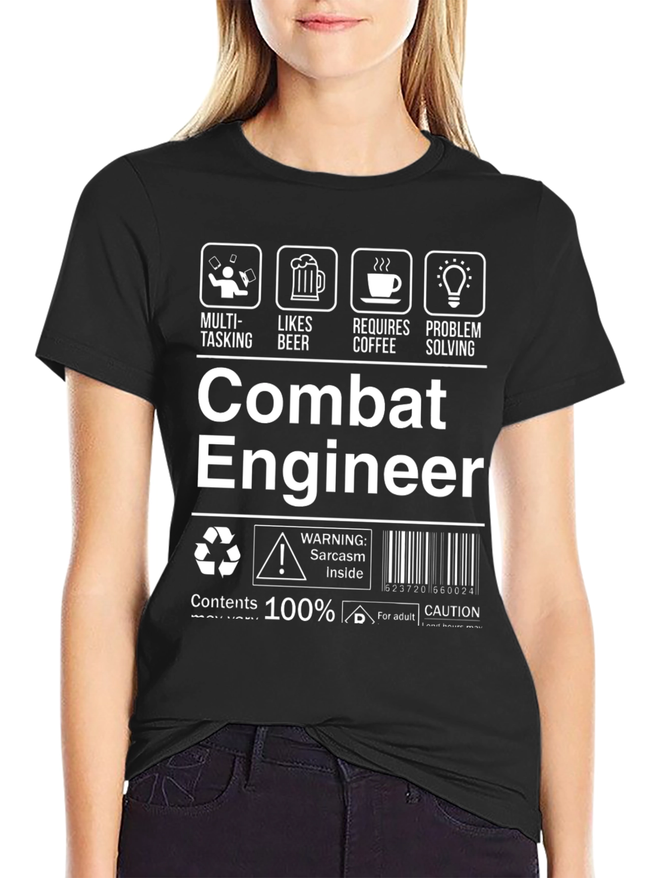 Combat Engineer T-Shirt - Sarcasm Inside