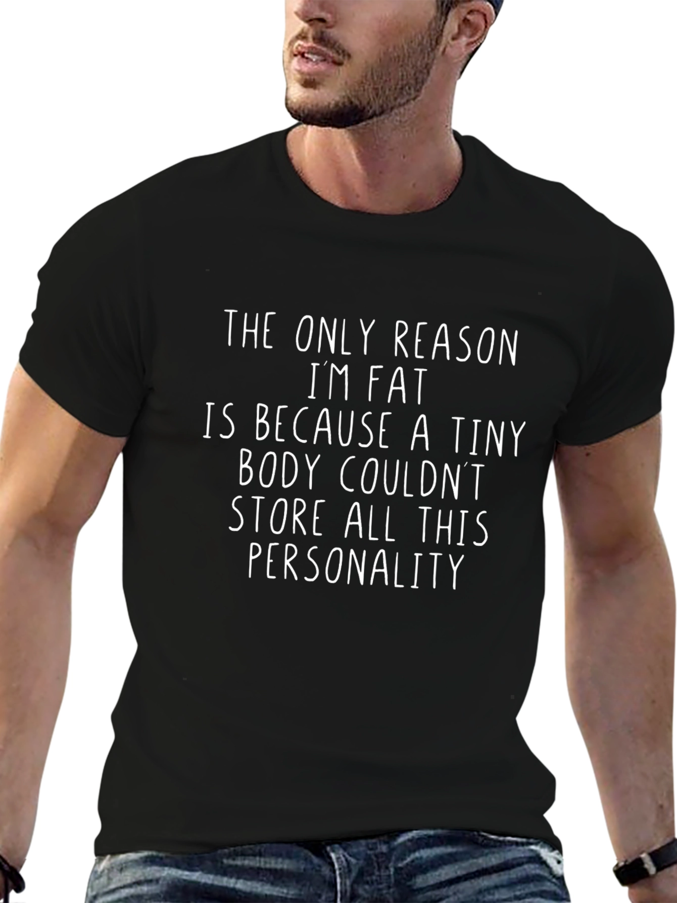 Funny Personality T-Shirt: Fat but Fun!