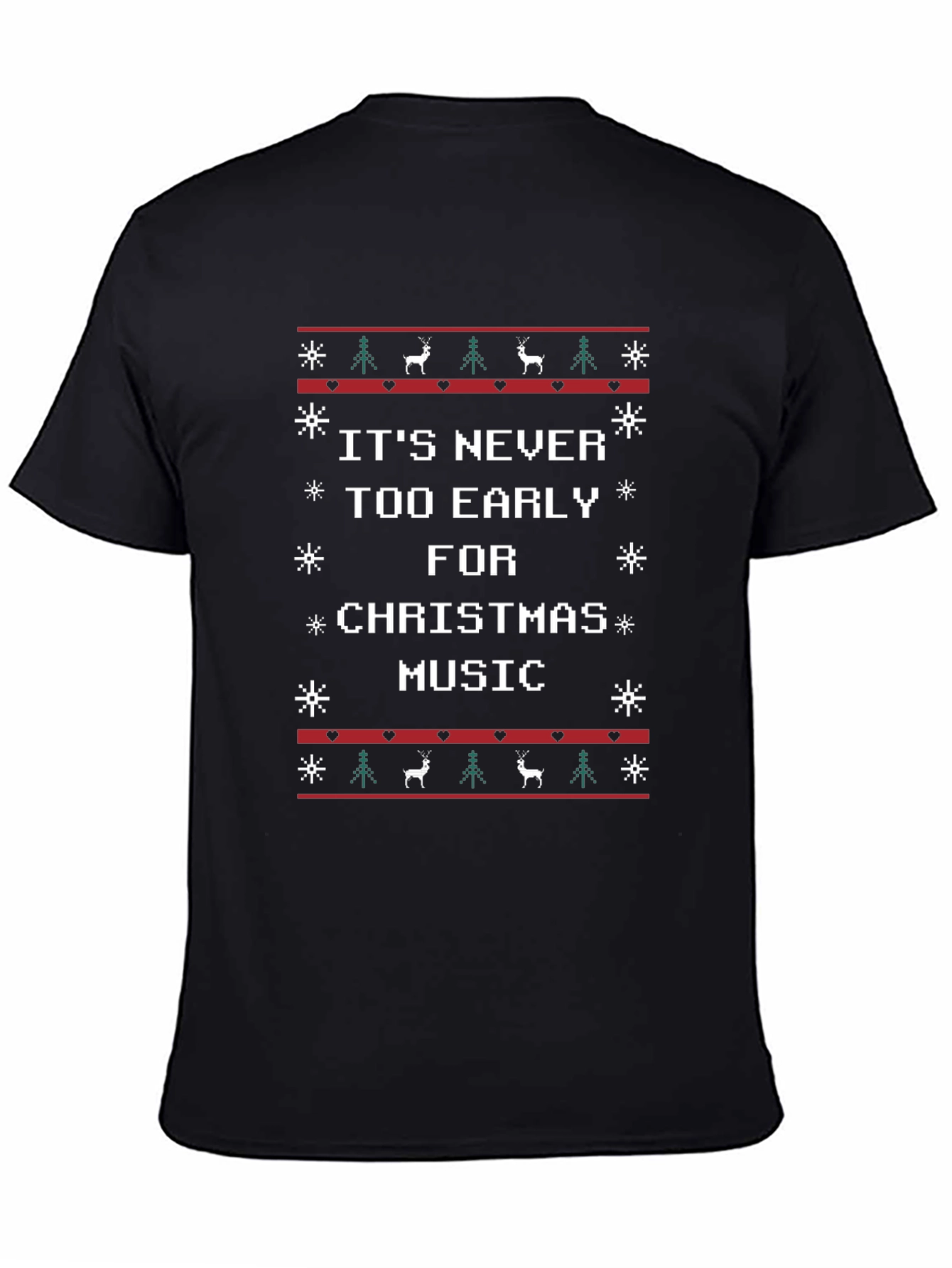Its Never Too Early For Christmas Music T-Shirt