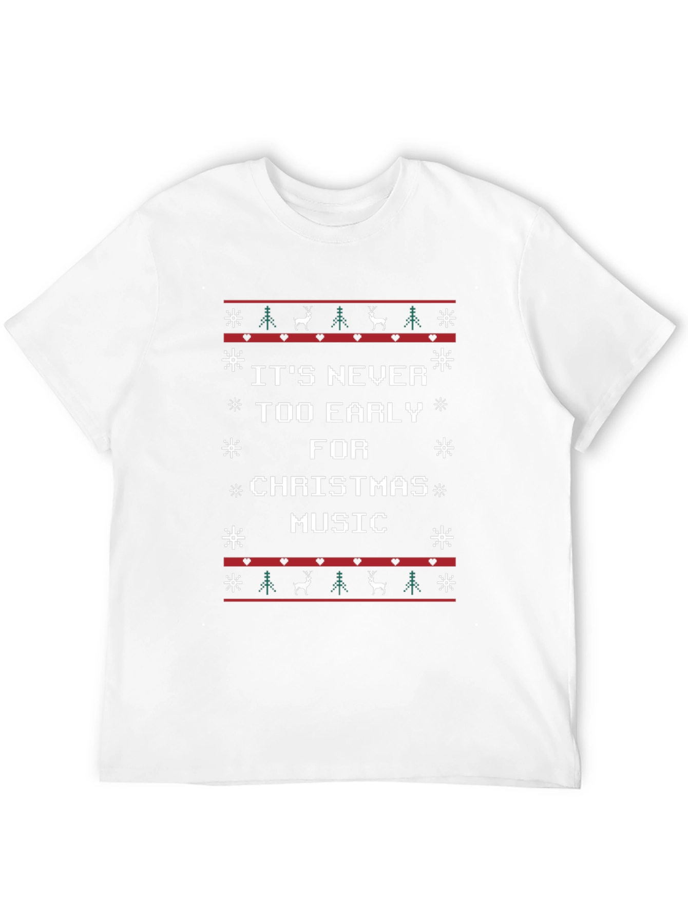 Its Never Too Early For Christmas Music T-Shirt