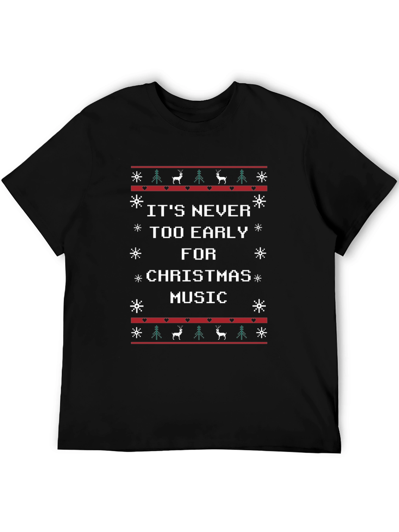 Its Never Too Early For Christmas Music T-Shirt
