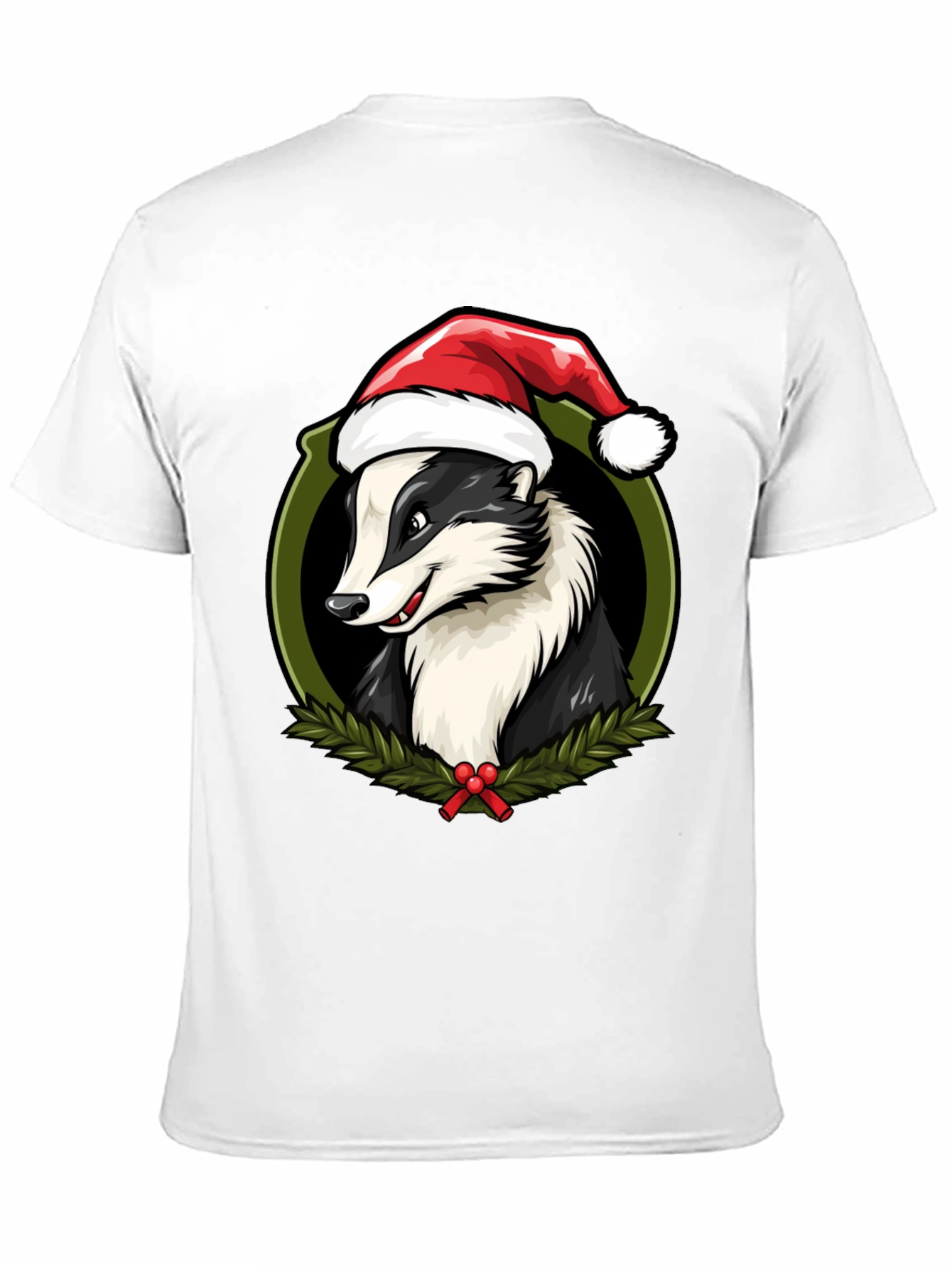 Festive Badger Christmas T-Shirt