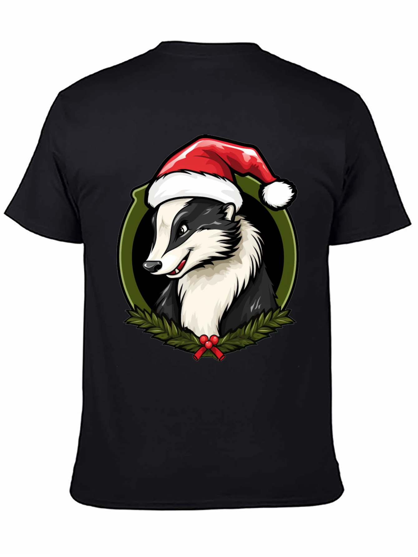 Festive Badger Christmas T-Shirt