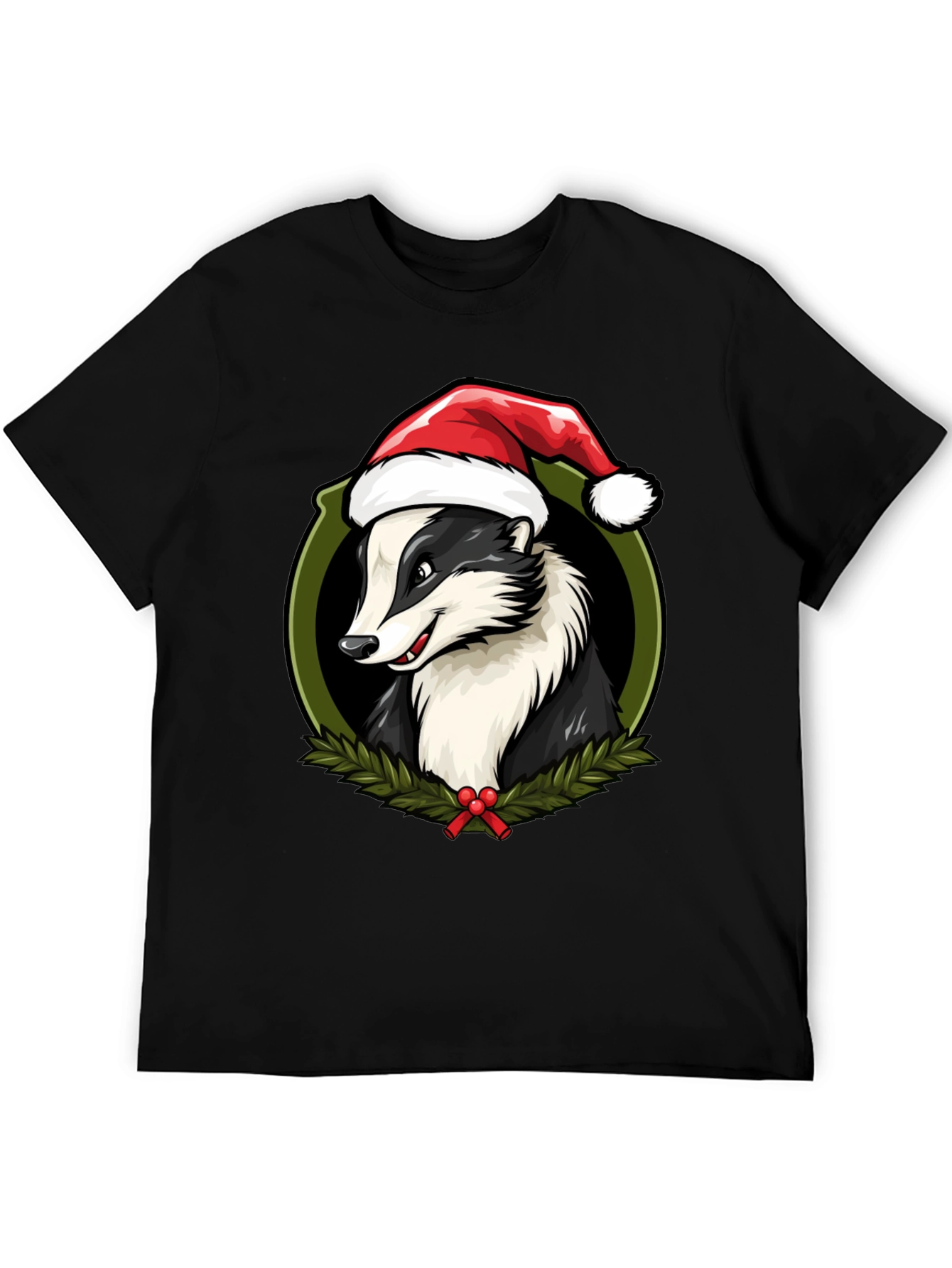 Festive Badger Christmas T-Shirt