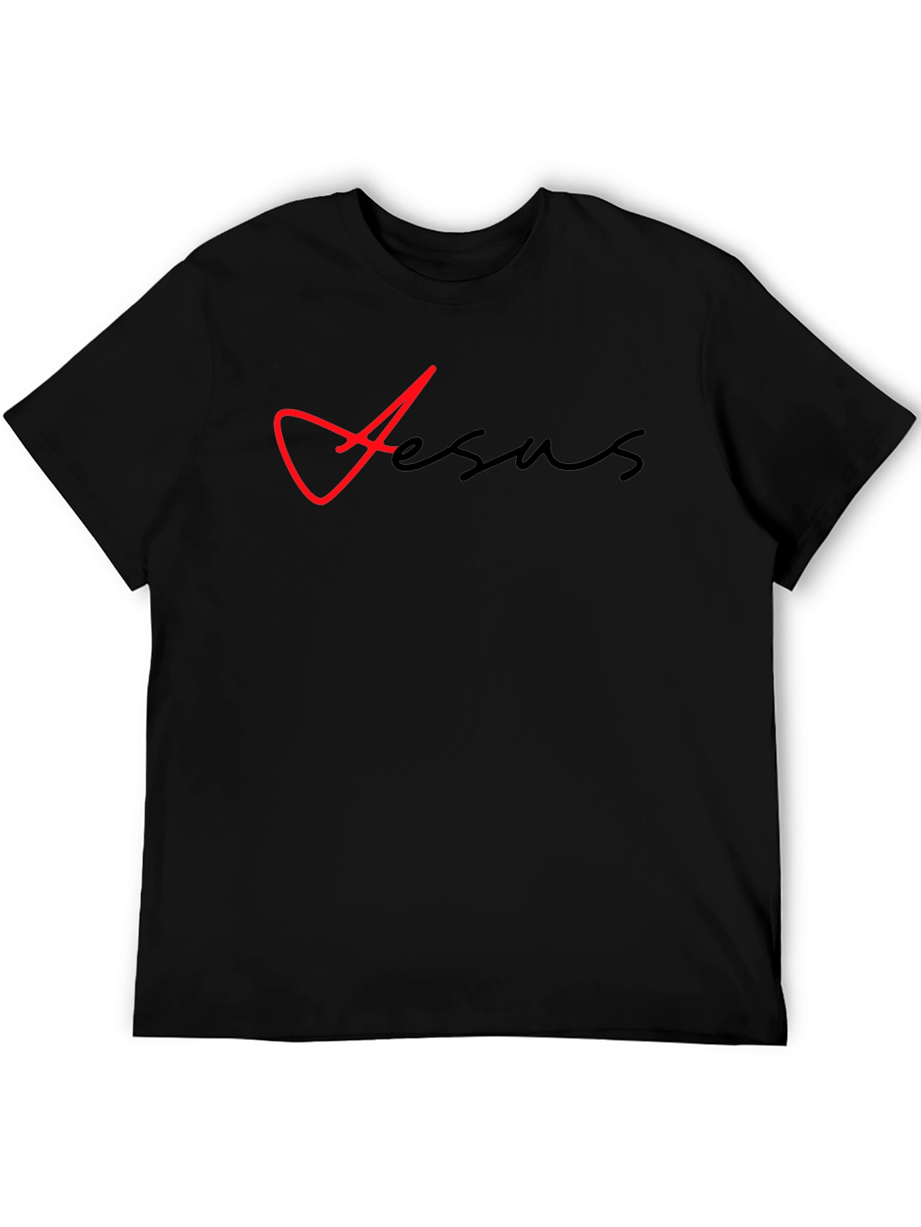 Jesus Graphic T-Shirt - Modern Black Tee