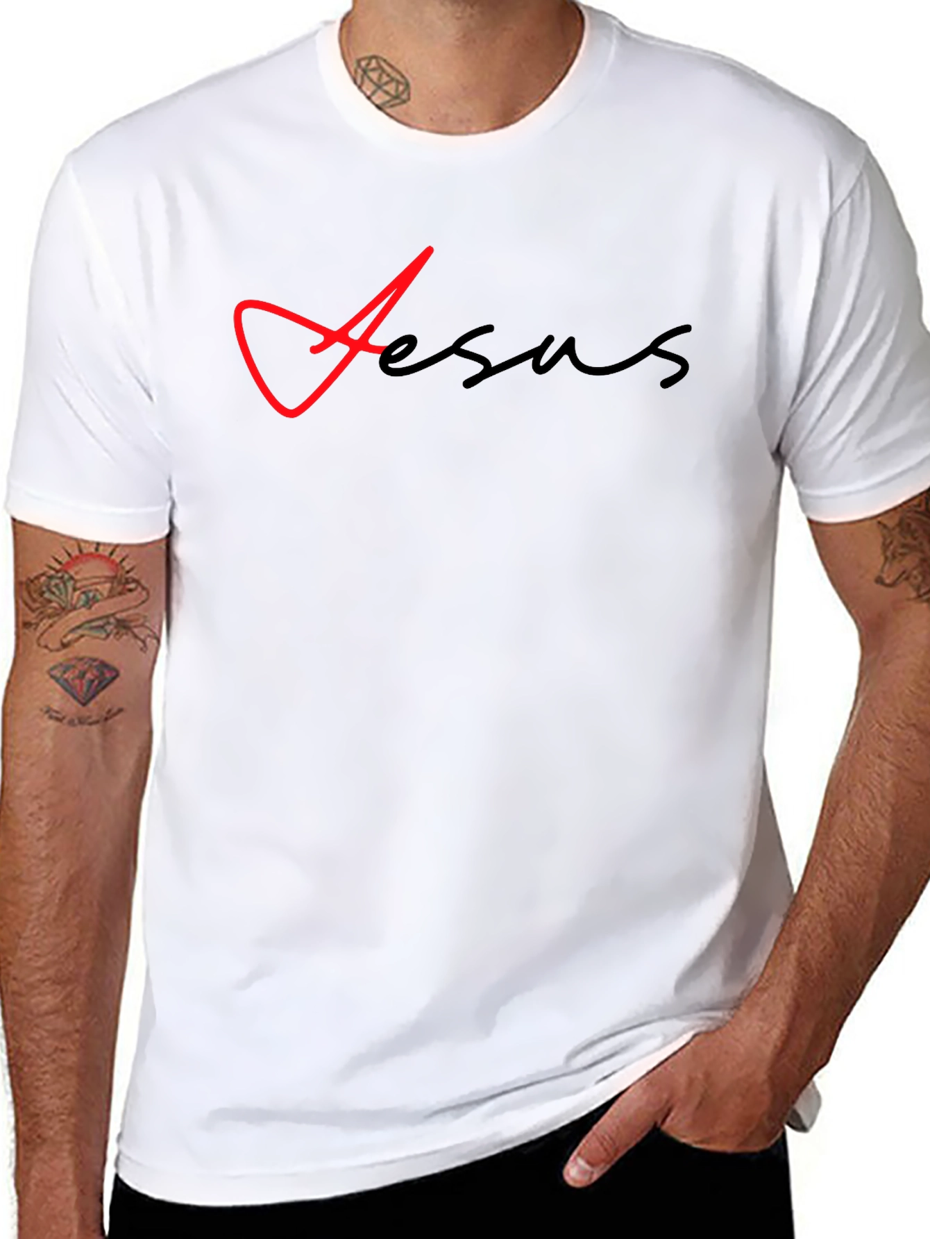 Jesus Graphic T-Shirt - Modern Black Tee