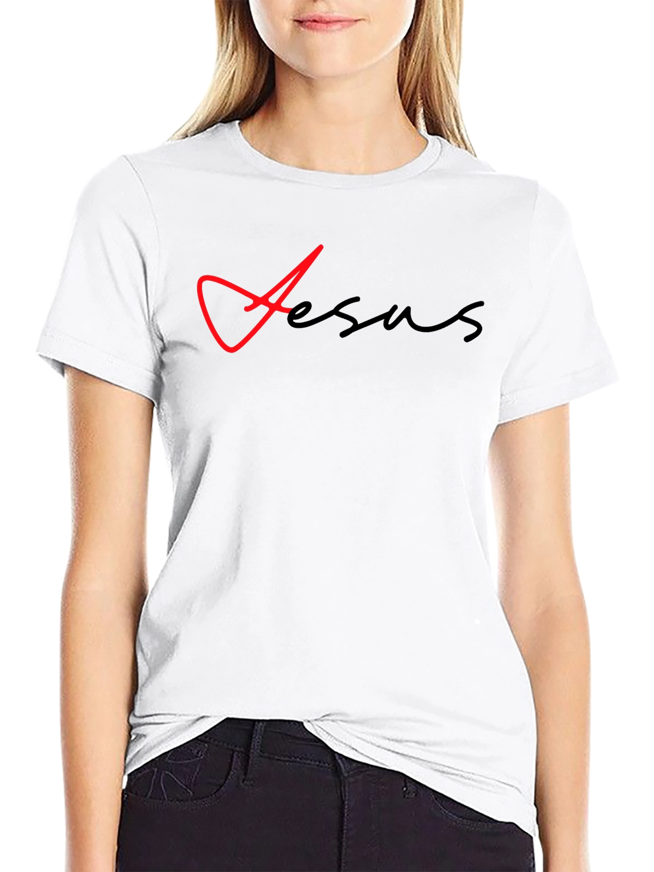 Jesus Graphic T-Shirt - Modern Black Tee