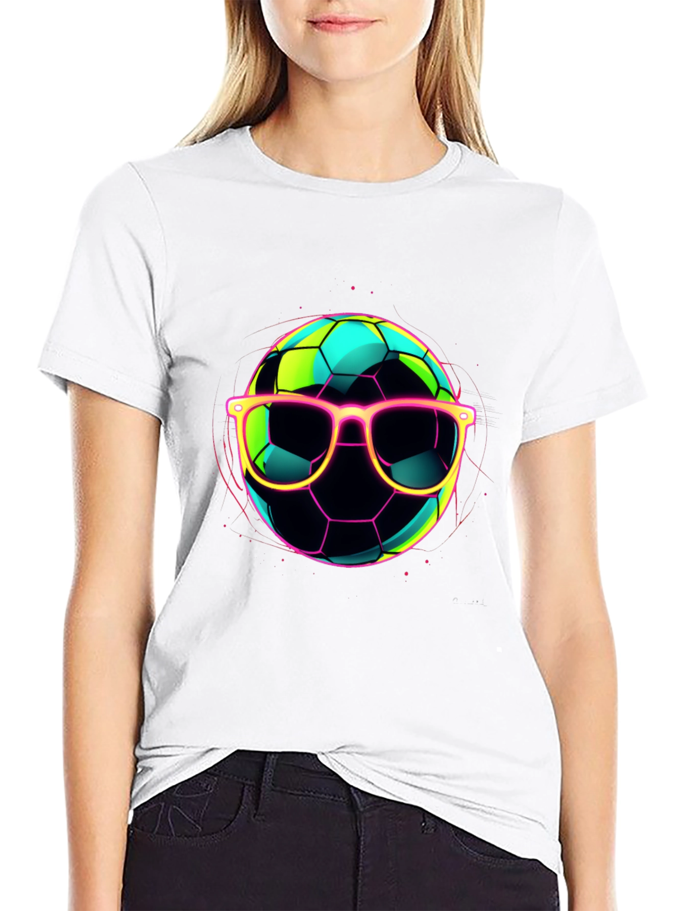 Cool Soccer Ball Graphic T-Shirt