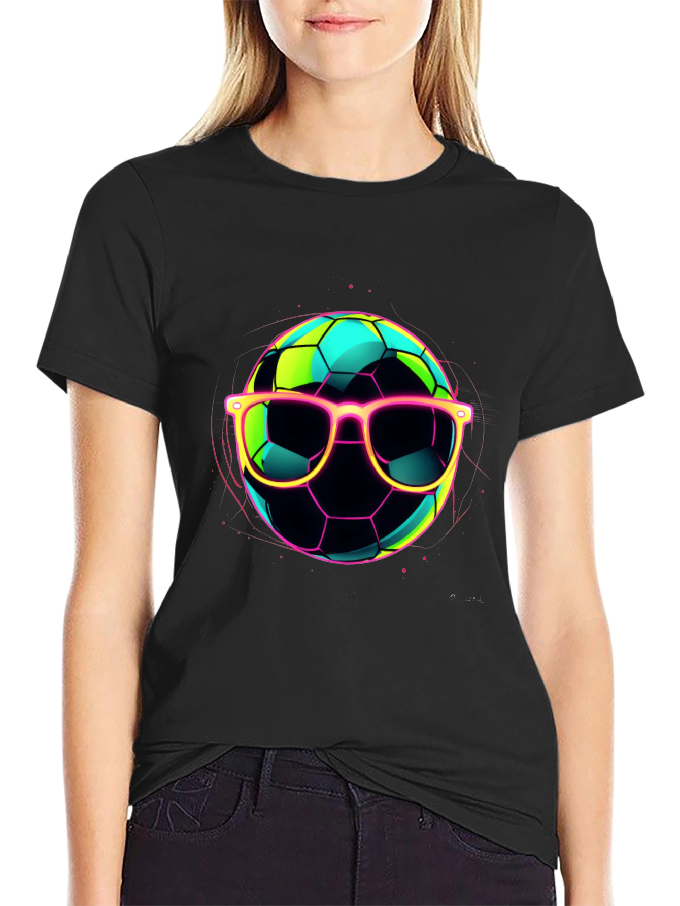 Cool Soccer Ball Graphic T-Shirt