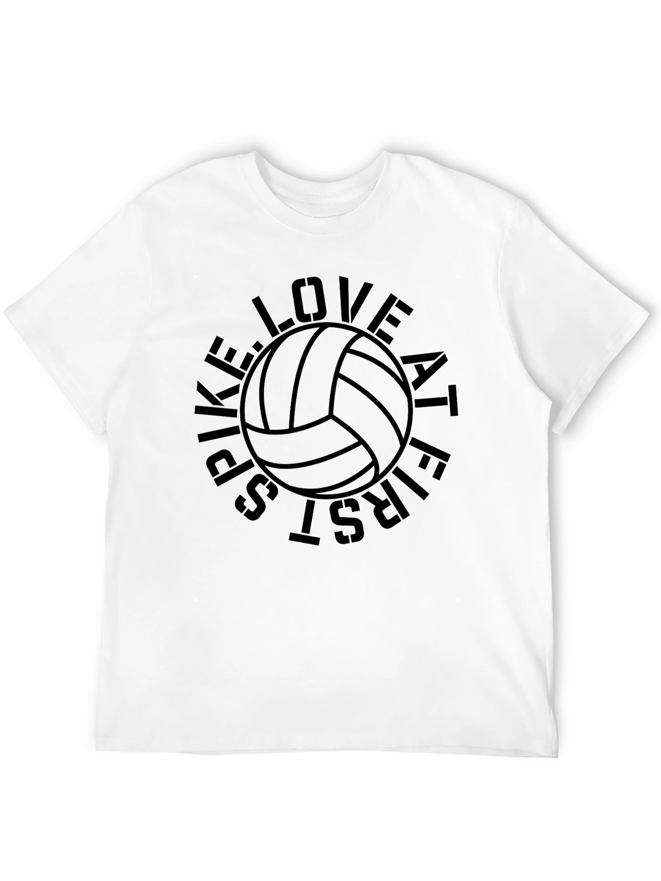 Spike Love Volleyball Graphic T-Shirt - Unisex