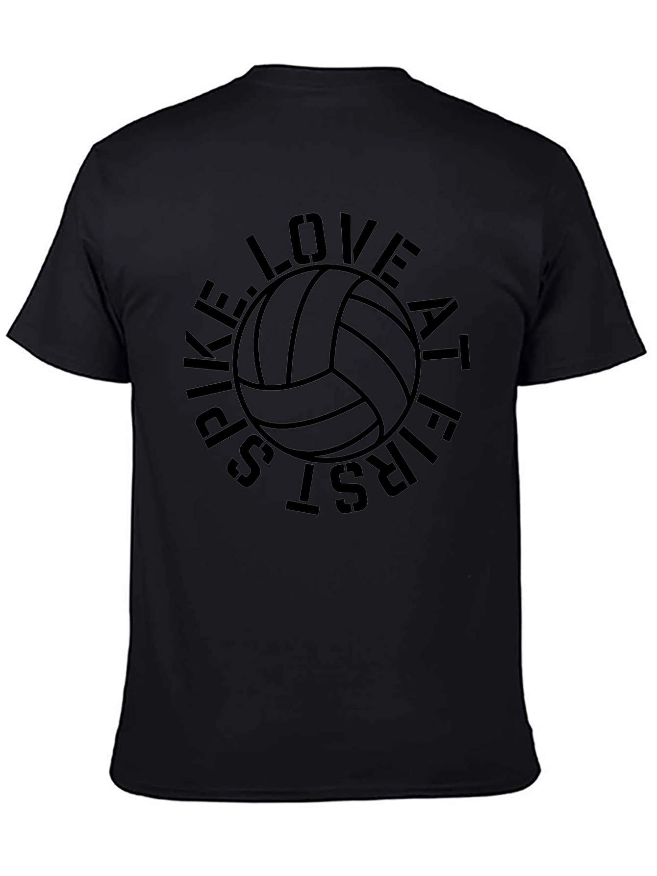 Spike Love Volleyball Graphic T-Shirt - Unisex