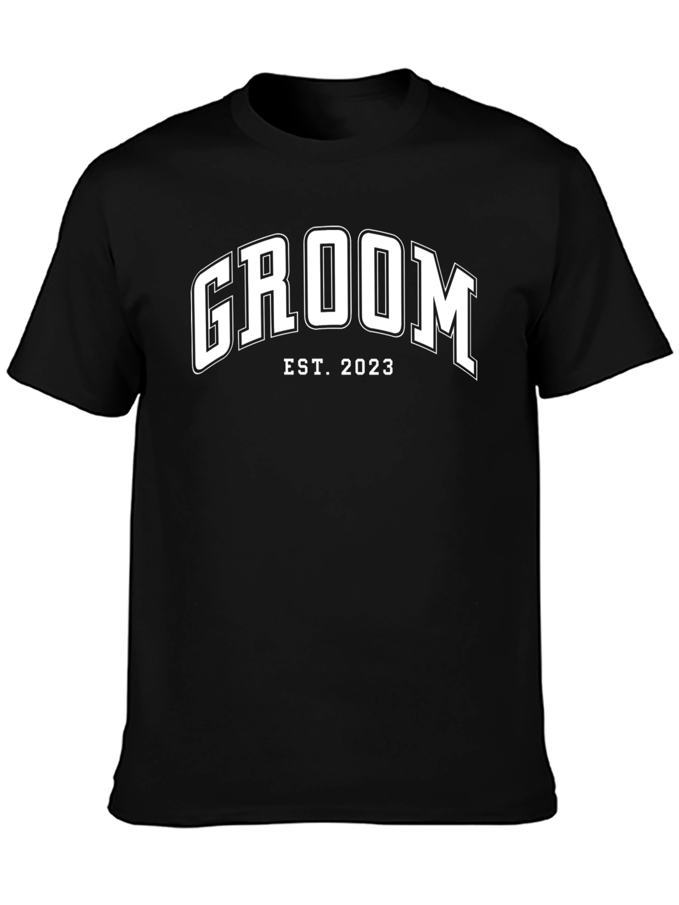Groom Est. 2023 Black T-Shirt