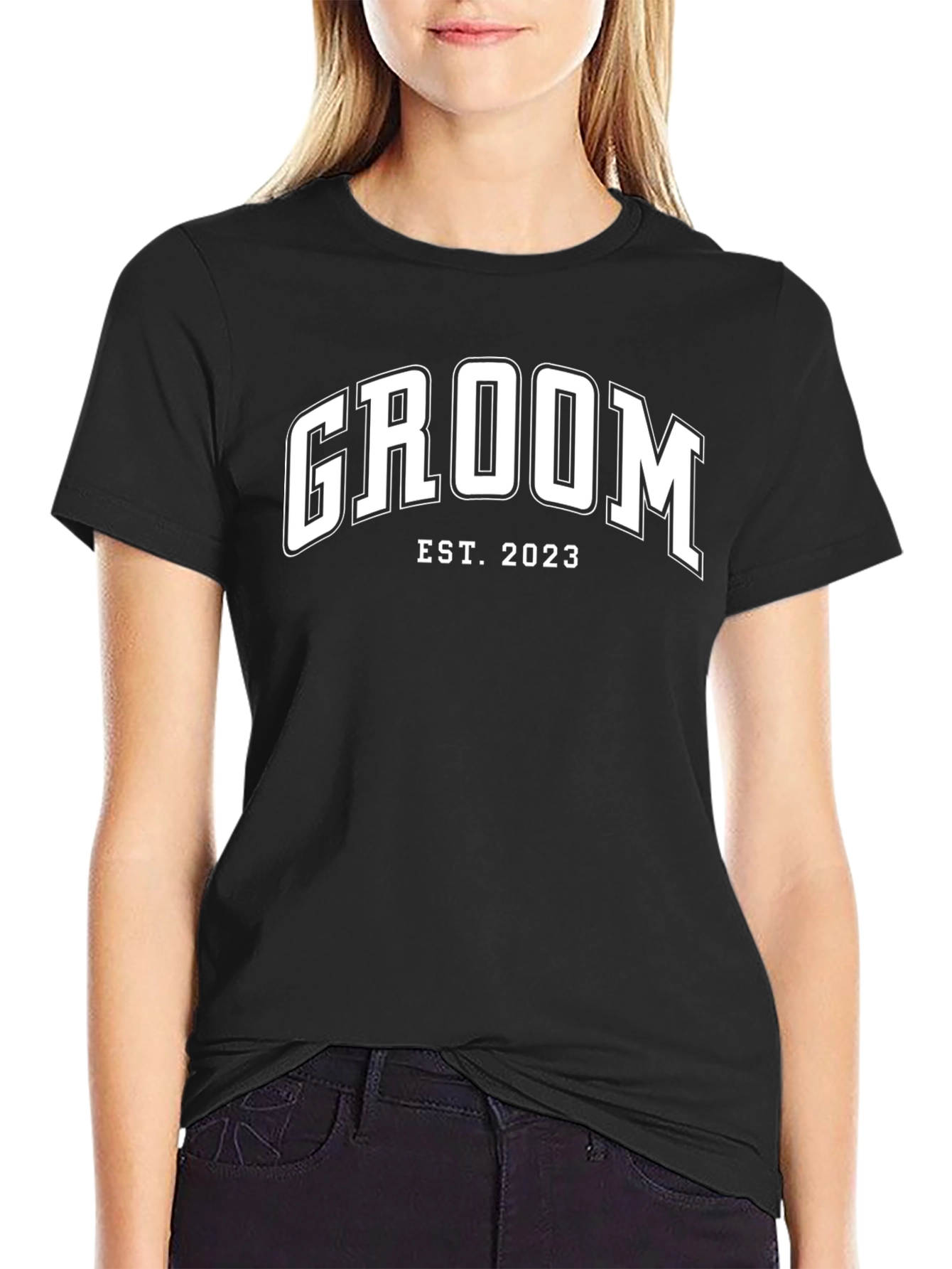 Groom Est. 2023 Black T-Shirt