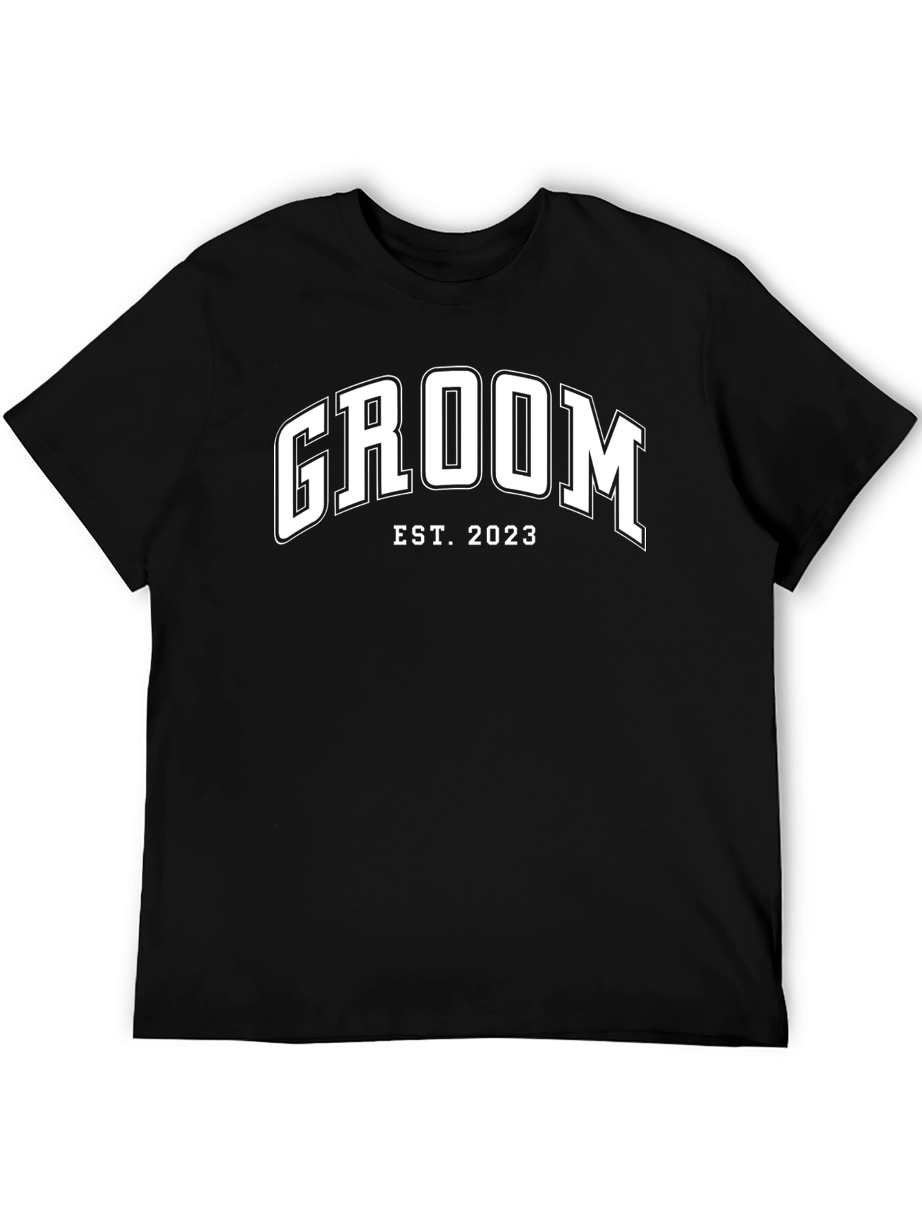 Groom Est. 2023 Black T-Shirt