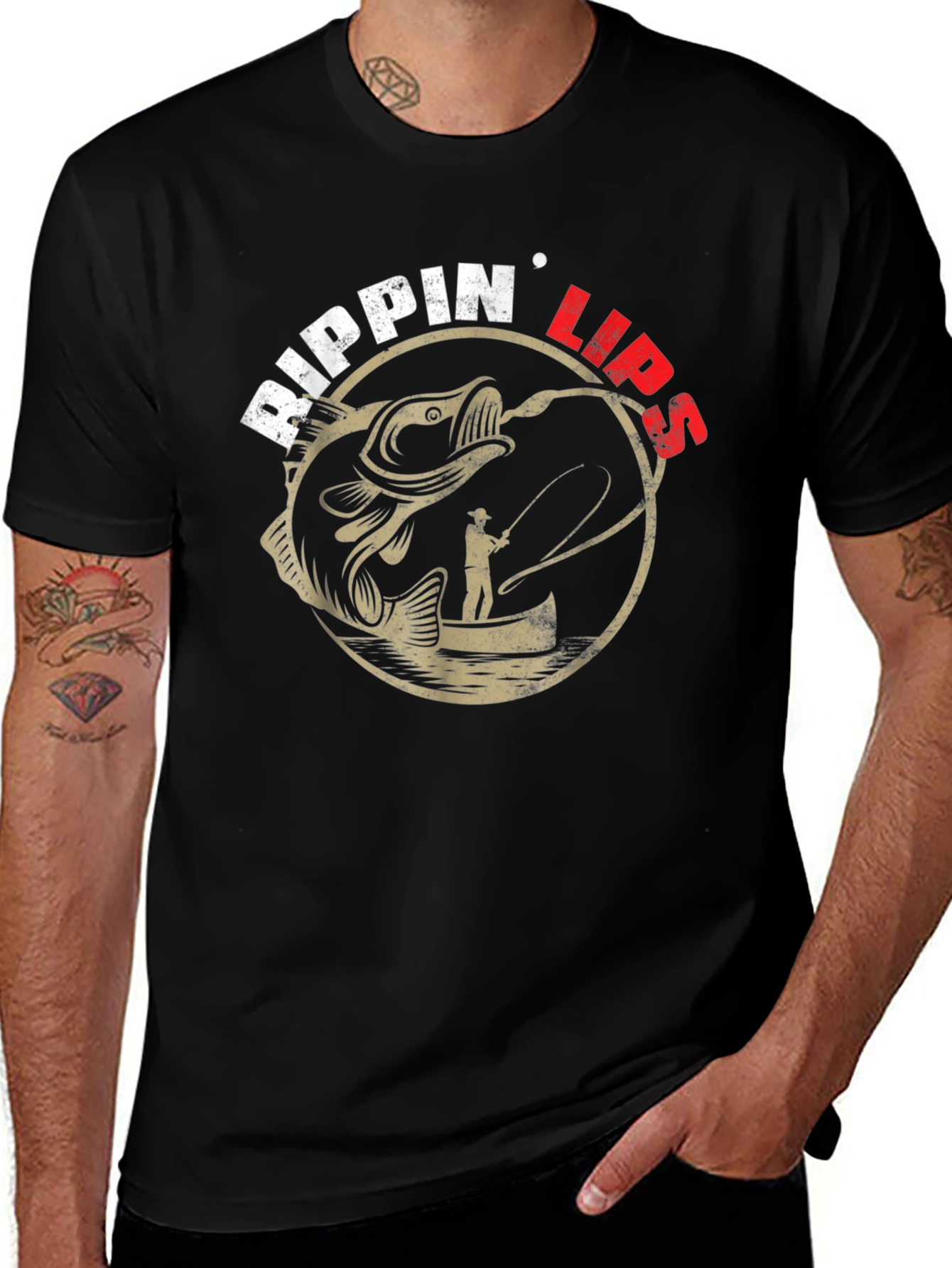 Rippin Lips Fishing T-Shirt - Angler Tee