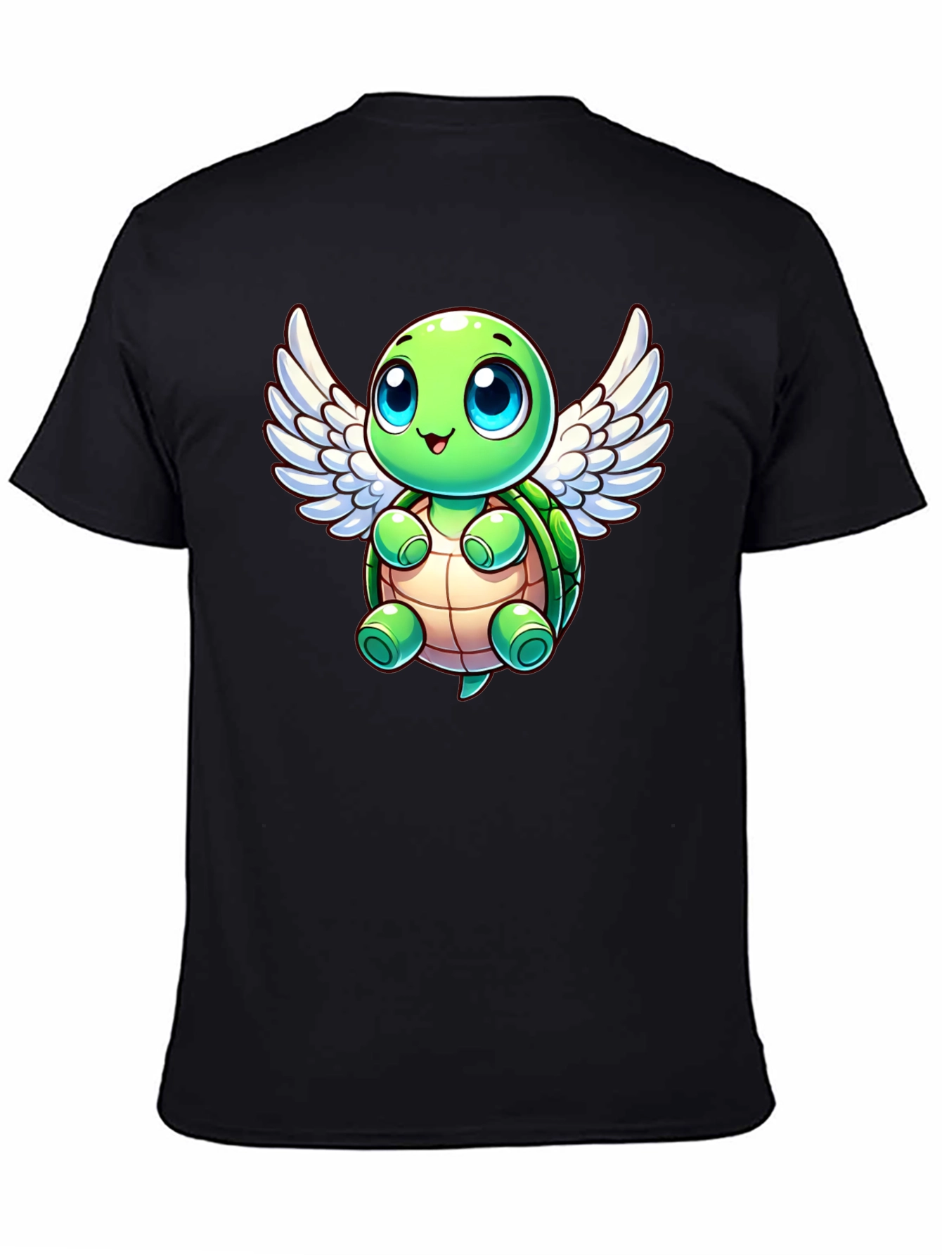 Cute Turtle Angel Graphic T-Shirt