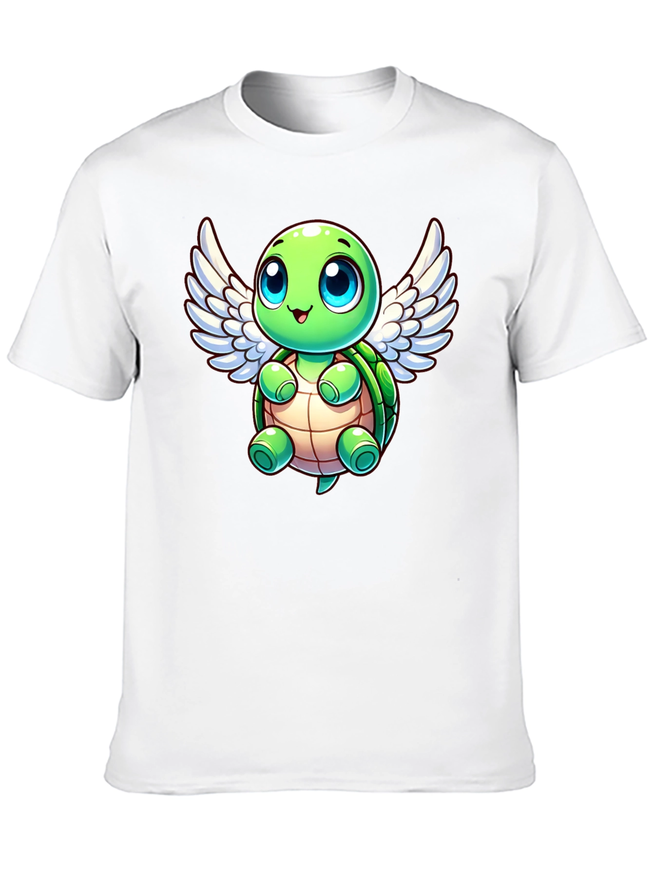 Cute Turtle Angel Graphic T-Shirt