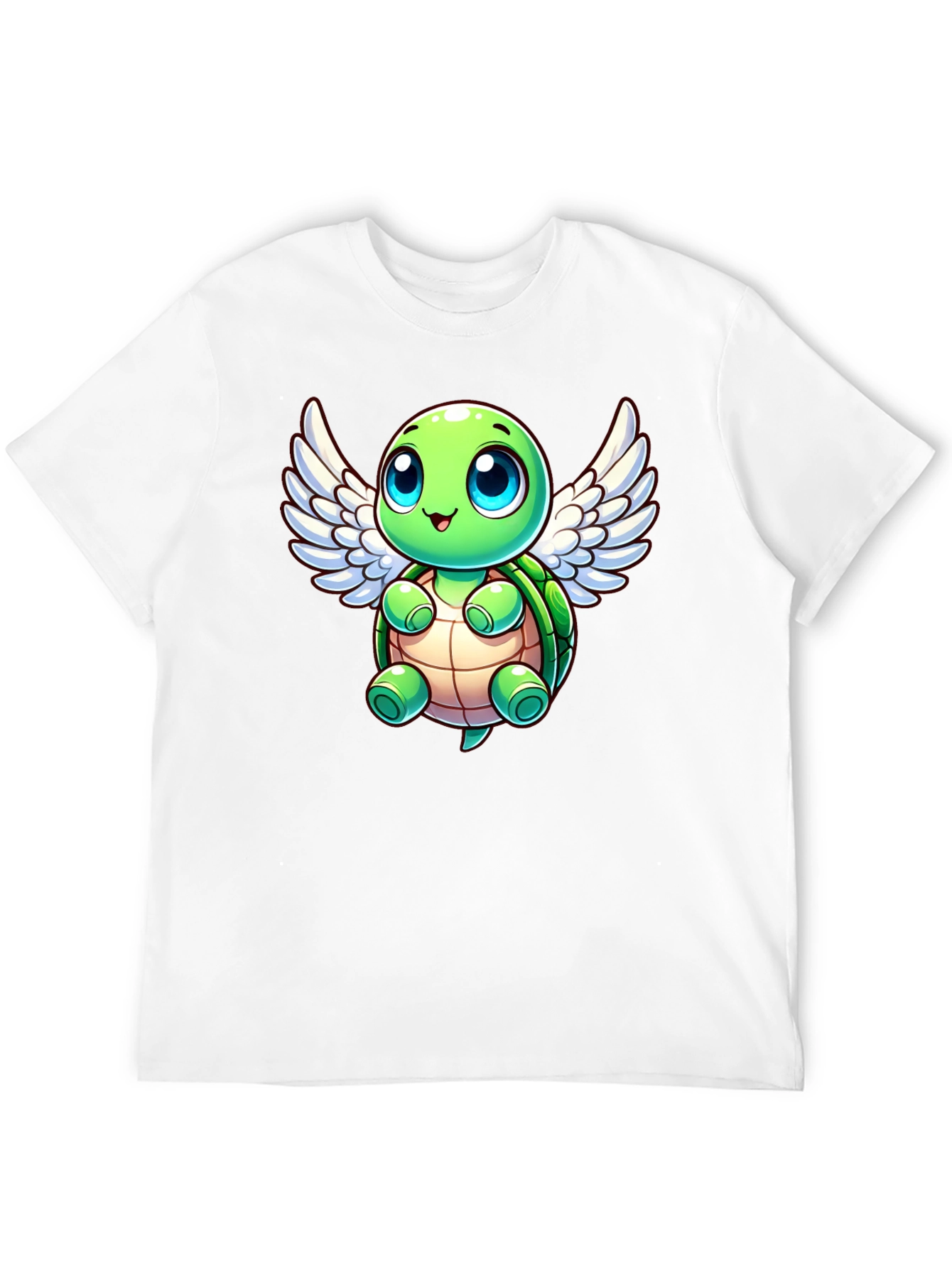 Cute Turtle Angel Graphic T-Shirt