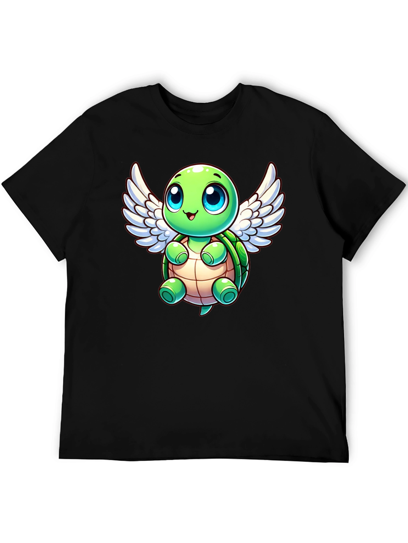 Cute Turtle Angel Graphic T-Shirt