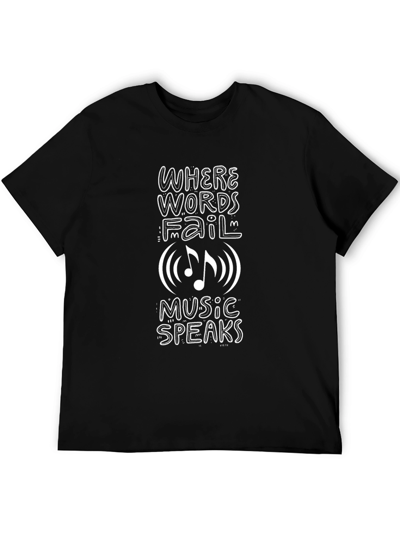 Music Speaks Graphic Tee