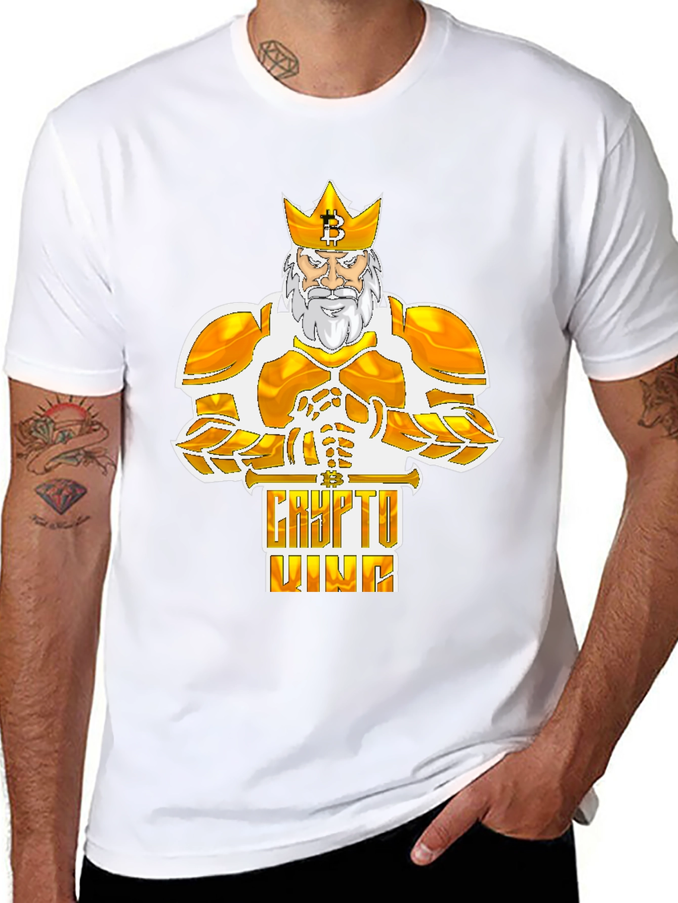 Crypto King Bitcoin Graphic Tee