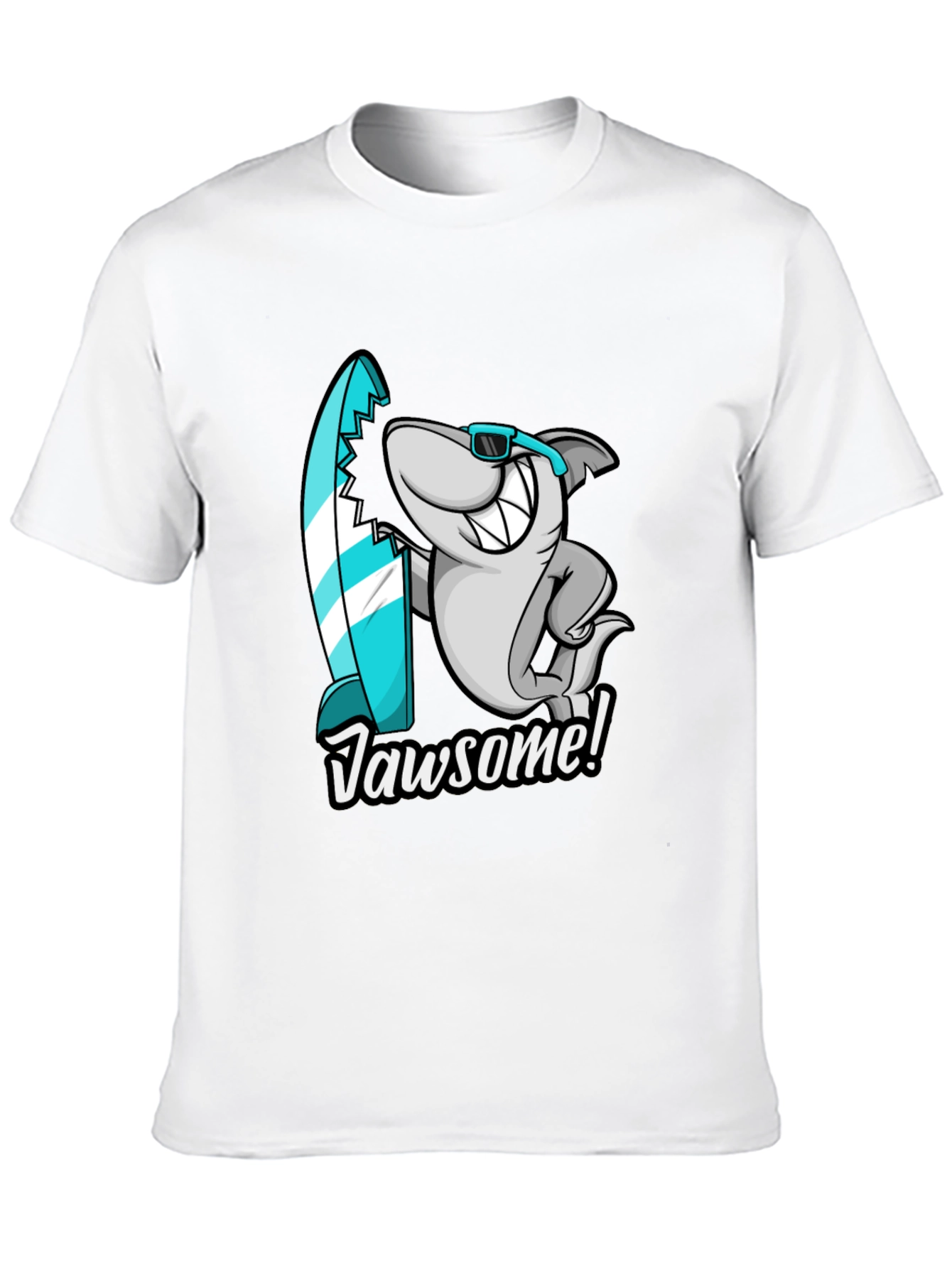 Jawsome Shark T-Shirt - Surfer Style