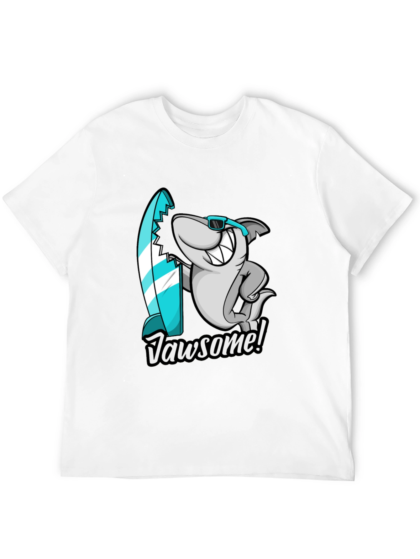 Jawsome Shark T-Shirt - Surfer Style