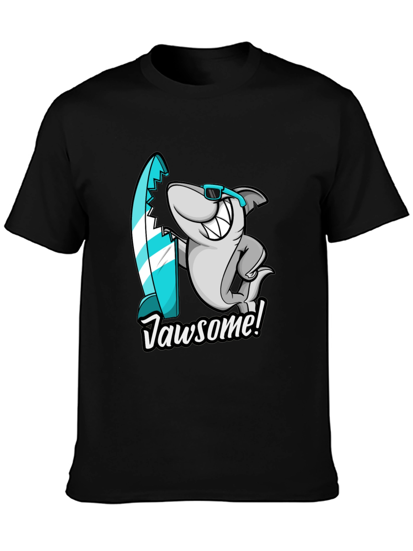 Jawsome Shark T-Shirt - Surfer Style