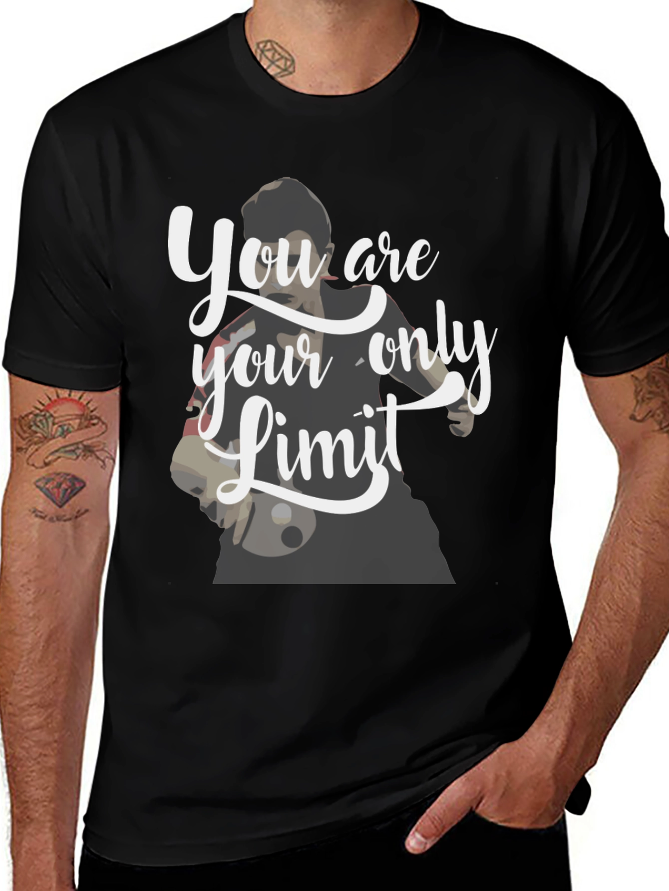 Motivational Graphic Tee - Your Only Limit!
